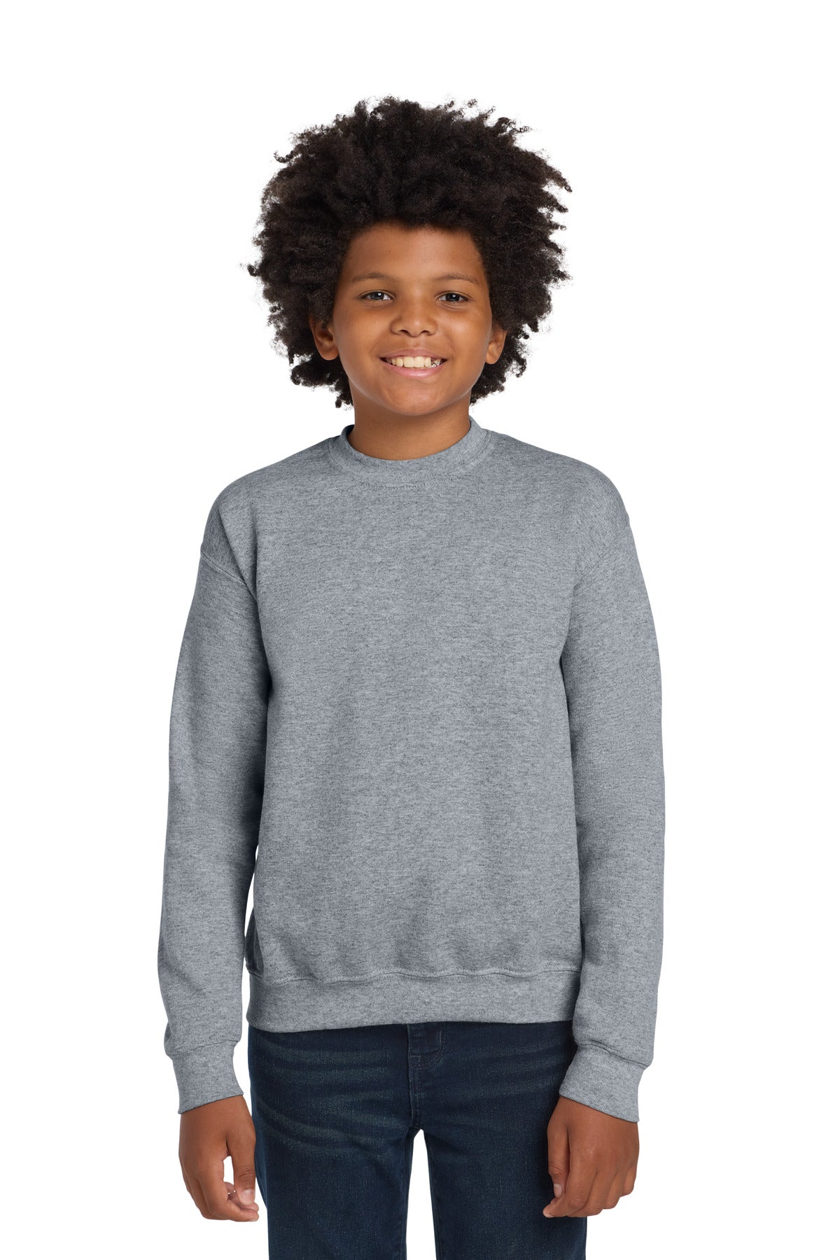 Gildan Youth Heavy Blend Crewneck Sweatshirt. 18000B