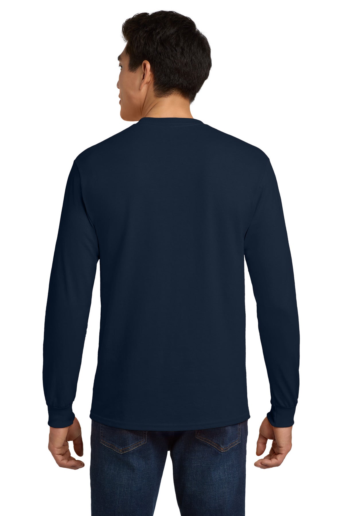 Gildan - Ultra Cotton 100% US Cotton Long Sleeve T-Shirt with Pocket. 2410