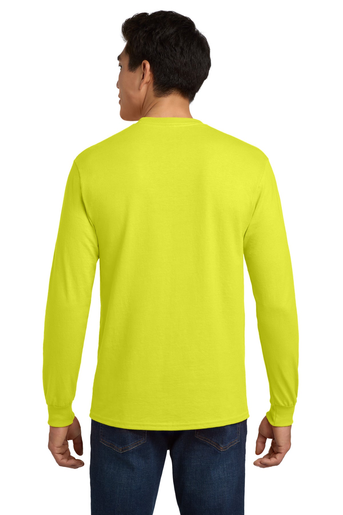 Gildan - Ultra Cotton 100% US Cotton Long Sleeve T-Shirt with Pocket. 2410