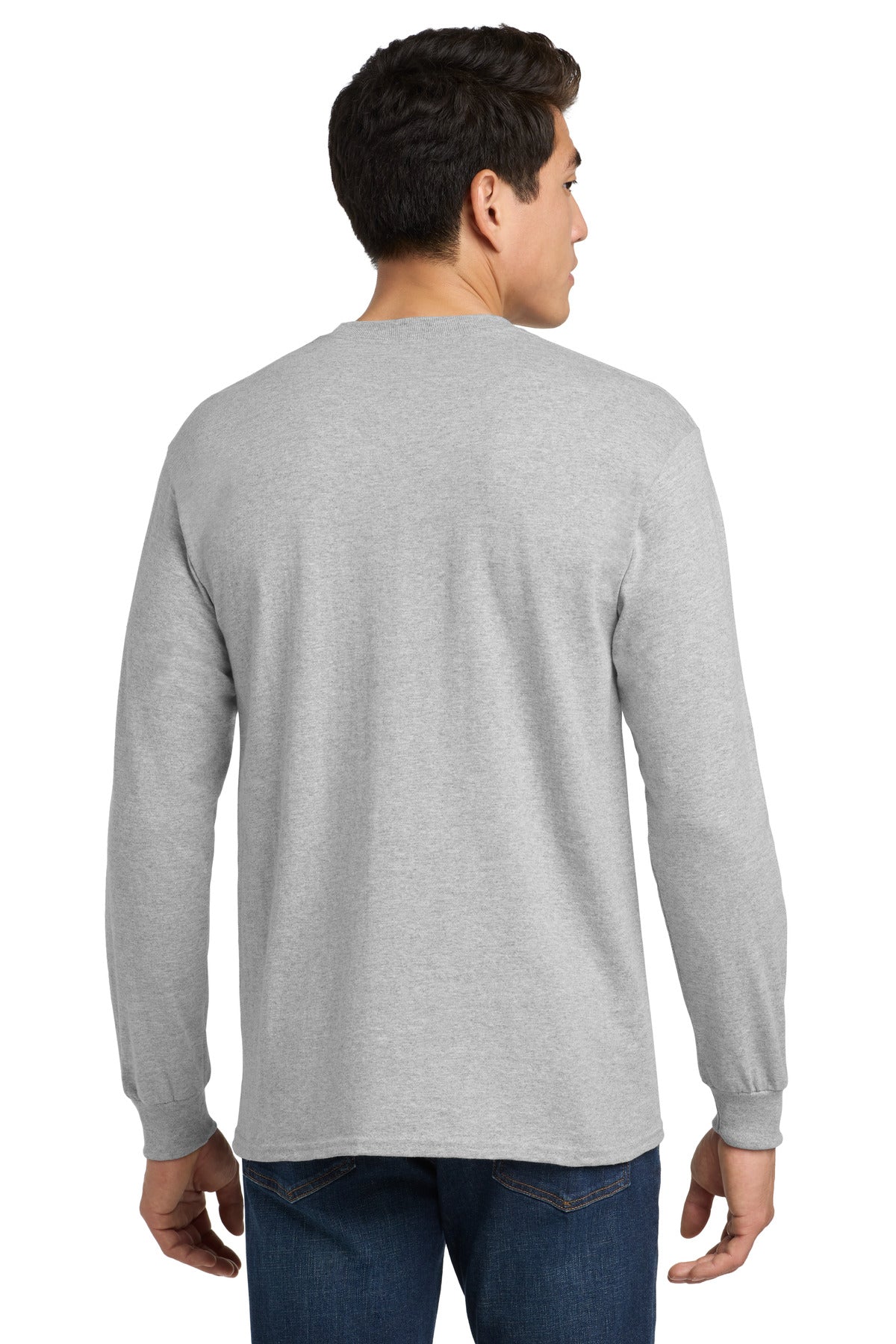 Gildan - Ultra Cotton 100% US Cotton Long Sleeve T-Shirt with Pocket. 2410