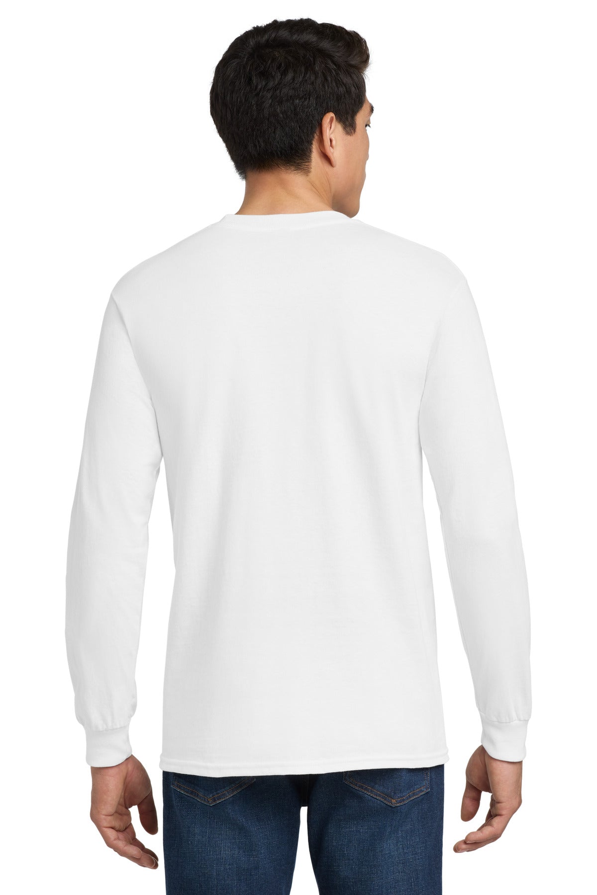 Gildan - Ultra Cotton 100% US Cotton Long Sleeve T-Shirt with Pocket. 2410