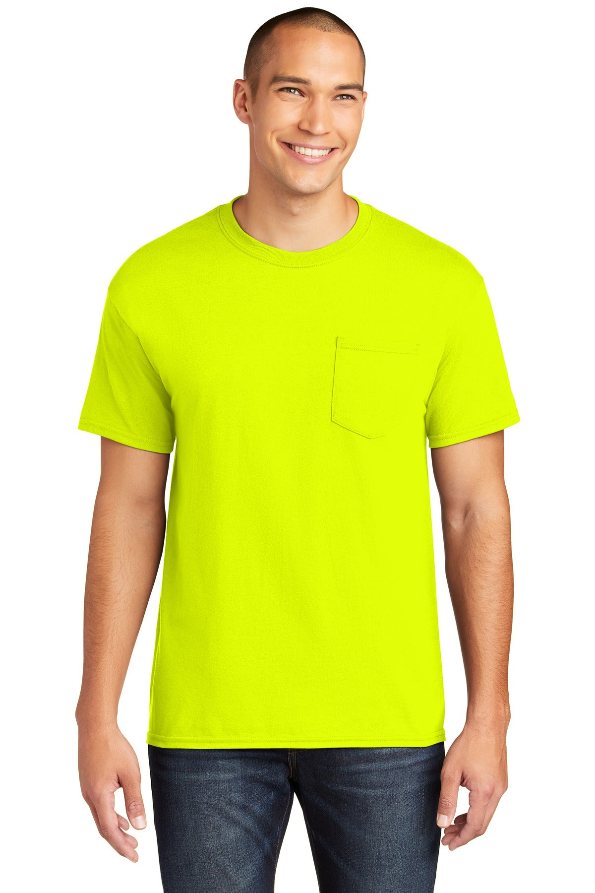 Gildan Heavy Cotton 100% Cotton Pocket T-Shirt. 5300