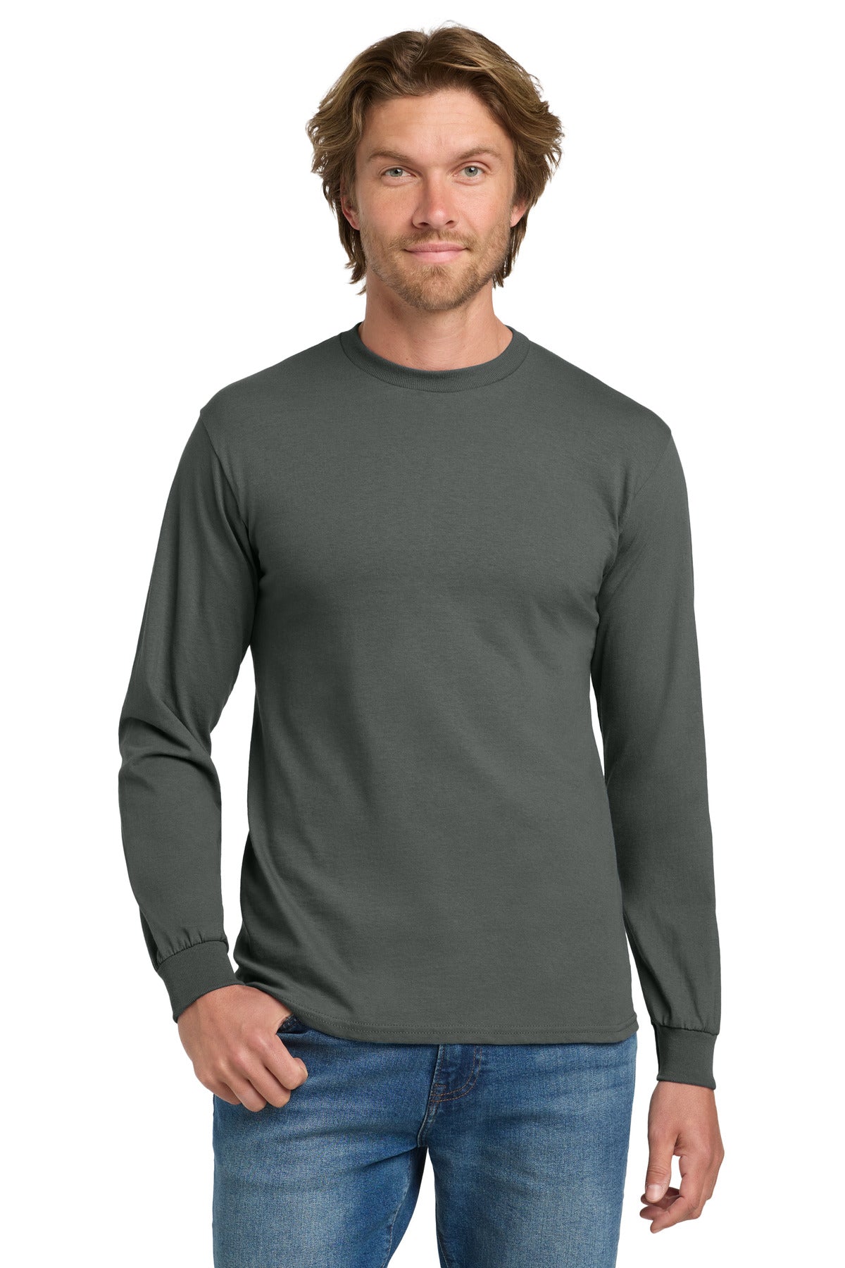 Gildan - Heavy Cotton 100% Cotton Long Sleeve T-Shirt. 5400