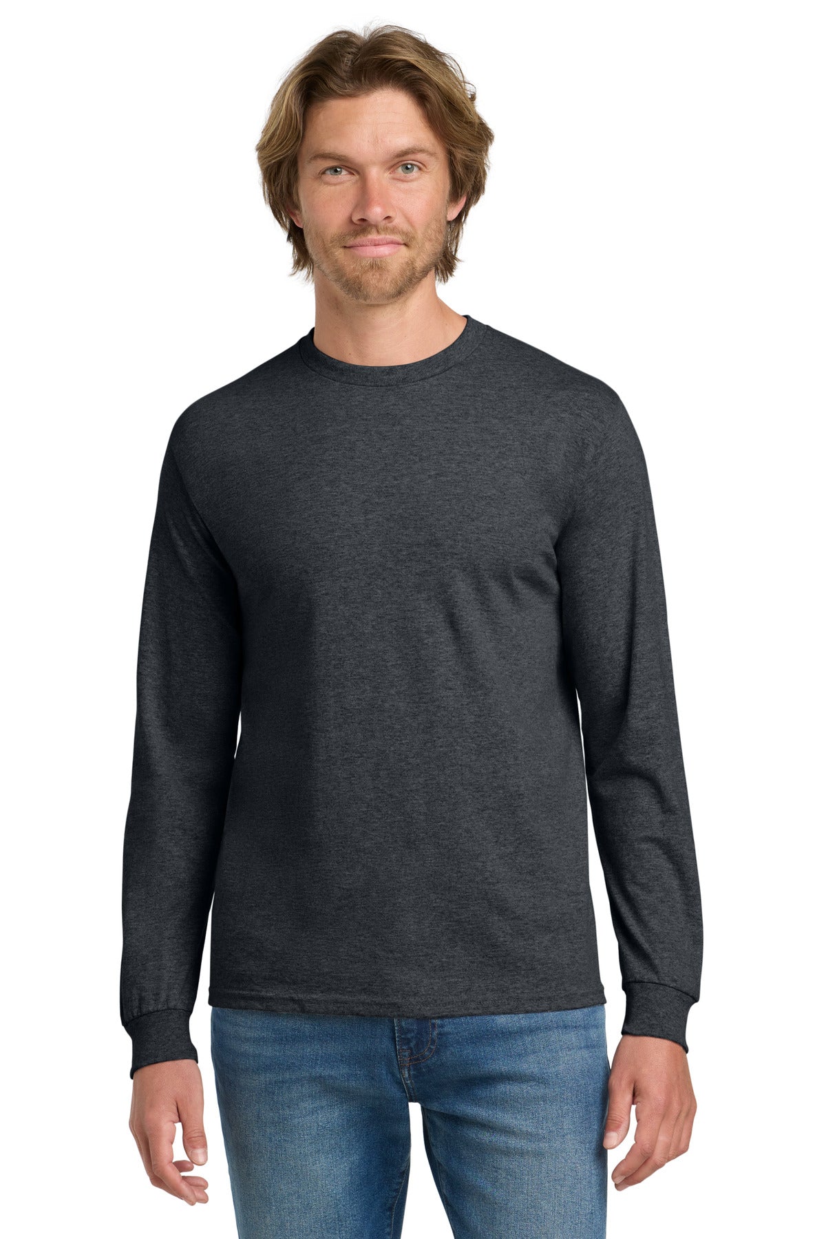 Gildan - Heavy Cotton 100% Cotton Long Sleeve T-Shirt. 5400
