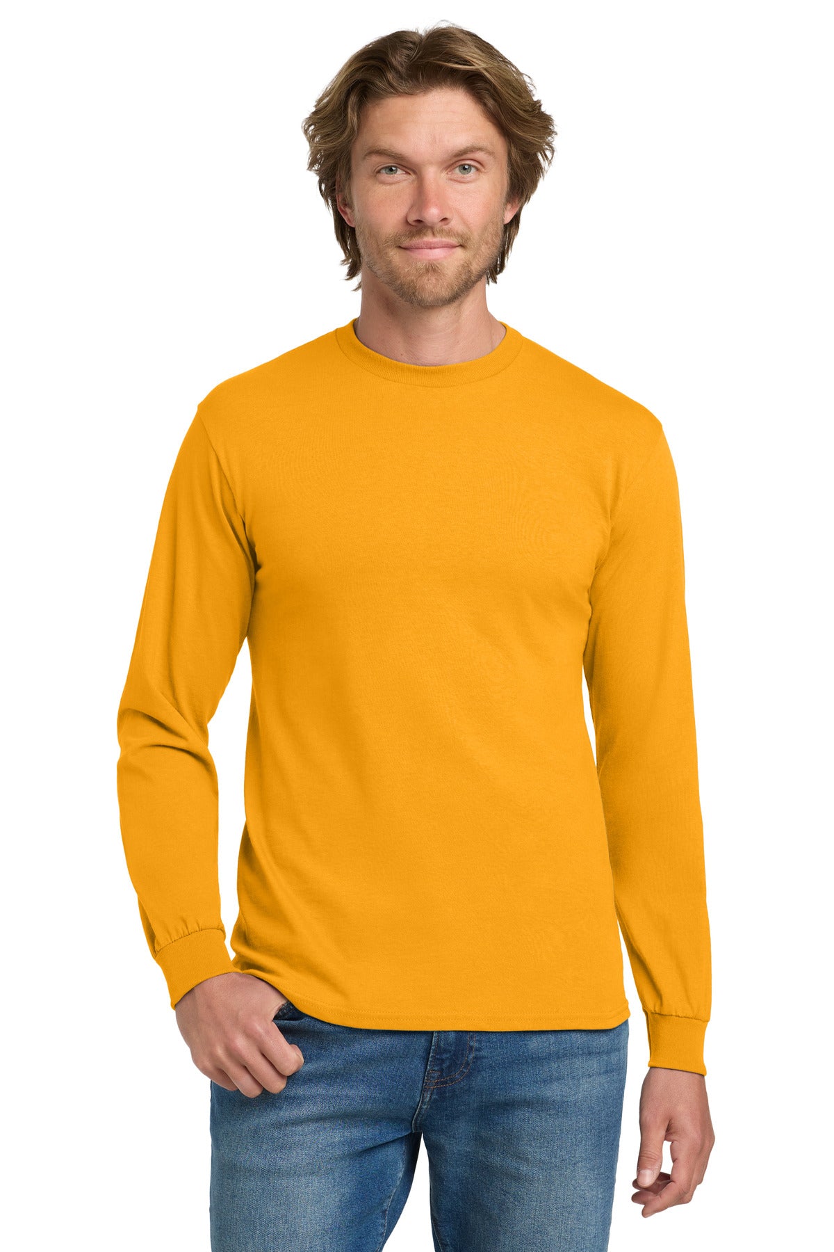 Gildan - Heavy Cotton 100% Cotton Long Sleeve T-Shirt. 5400