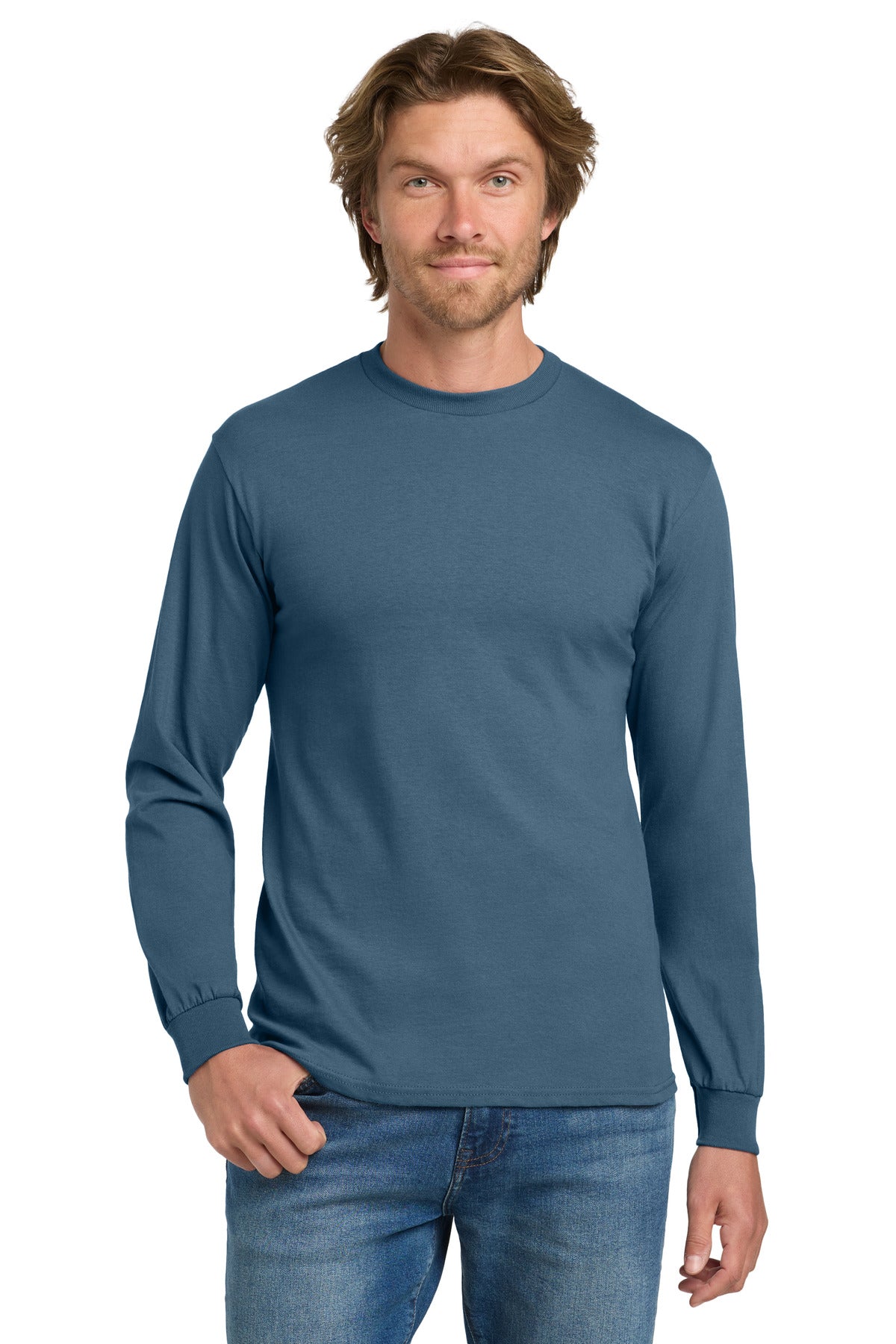 Gildan - Heavy Cotton 100% Cotton Long Sleeve T-Shirt. 5400