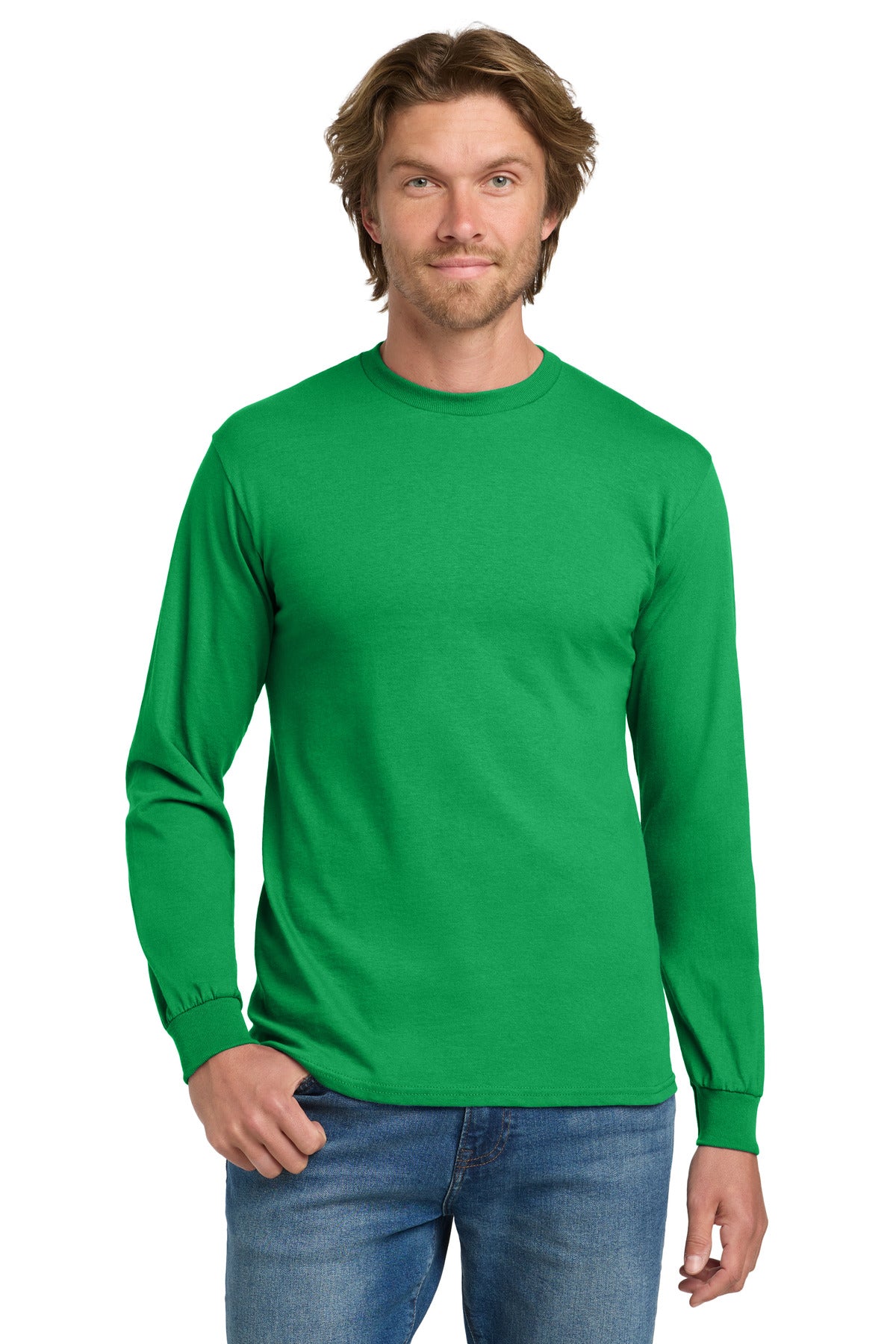 Gildan - Heavy Cotton 100% Cotton Long Sleeve T-Shirt. 5400