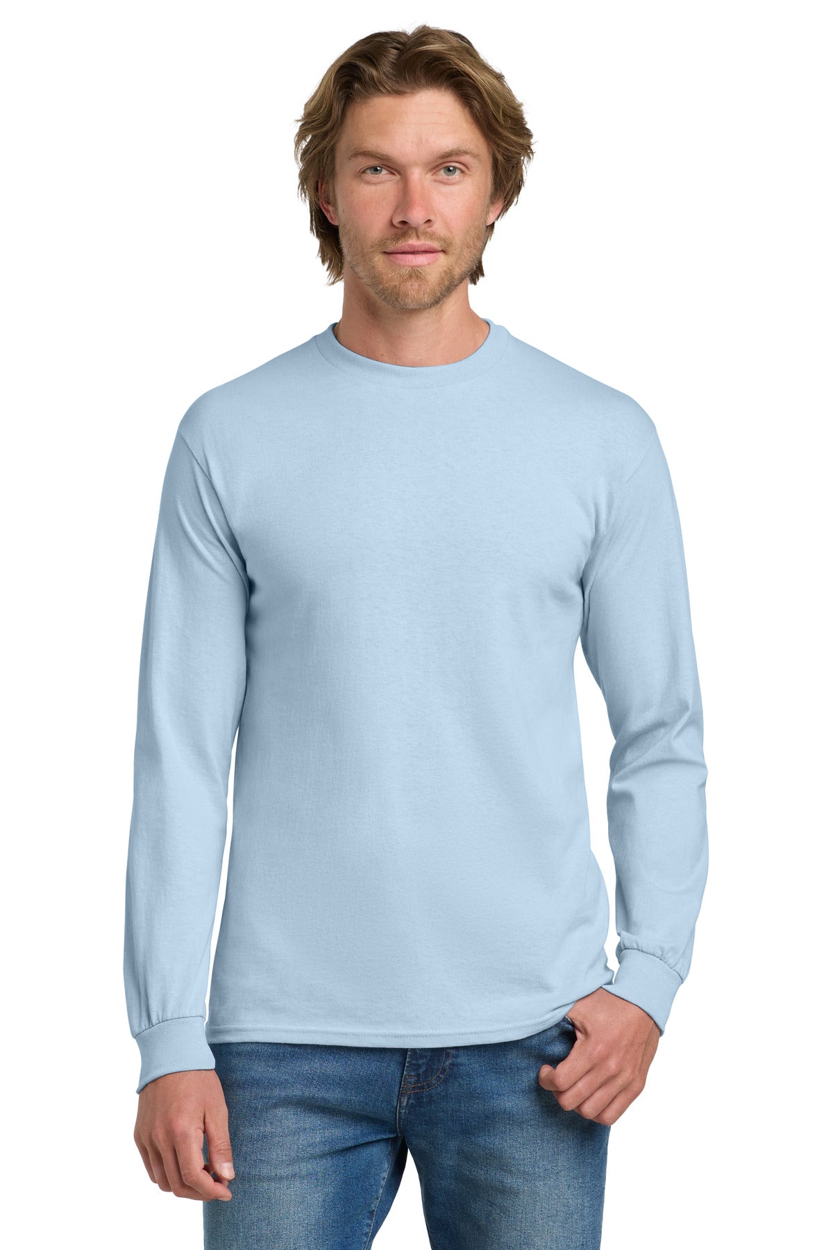 Gildan - Heavy Cotton 100% Cotton Long Sleeve T-Shirt. 5400