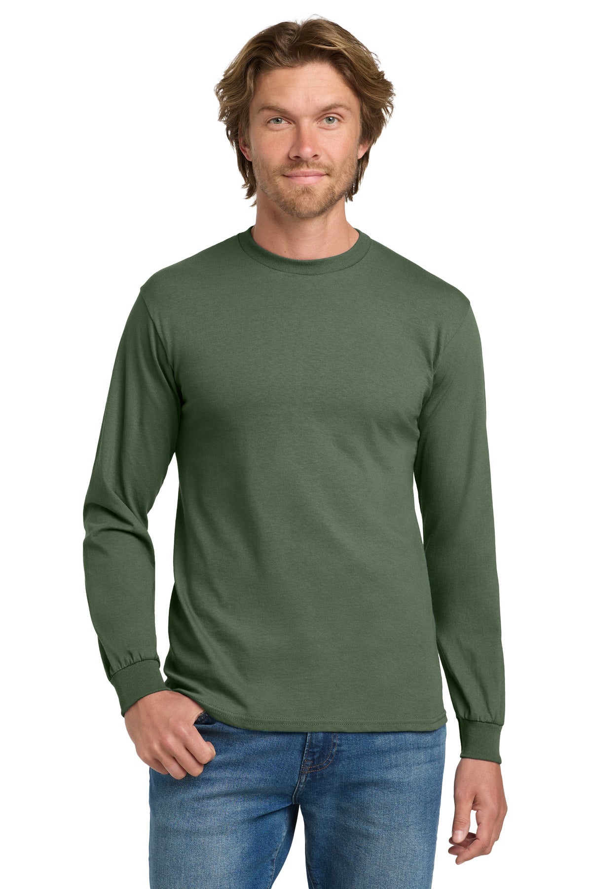 Gildan - Heavy Cotton 100% Cotton Long Sleeve T-Shirt. 5400