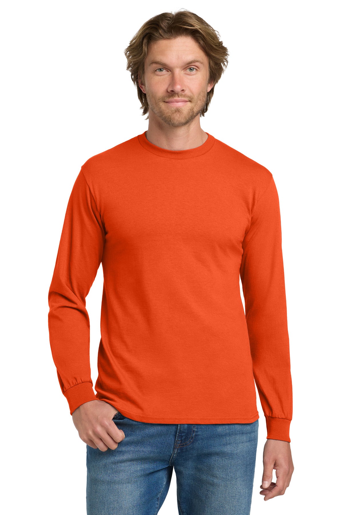 Gildan - Heavy Cotton 100% Cotton Long Sleeve T-Shirt. 5400