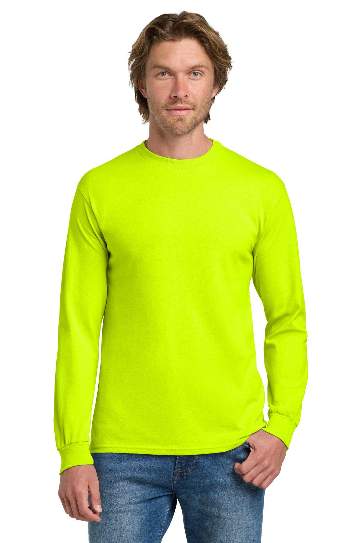 Gildan - Heavy Cotton 100% Cotton Long Sleeve T-Shirt. 5400