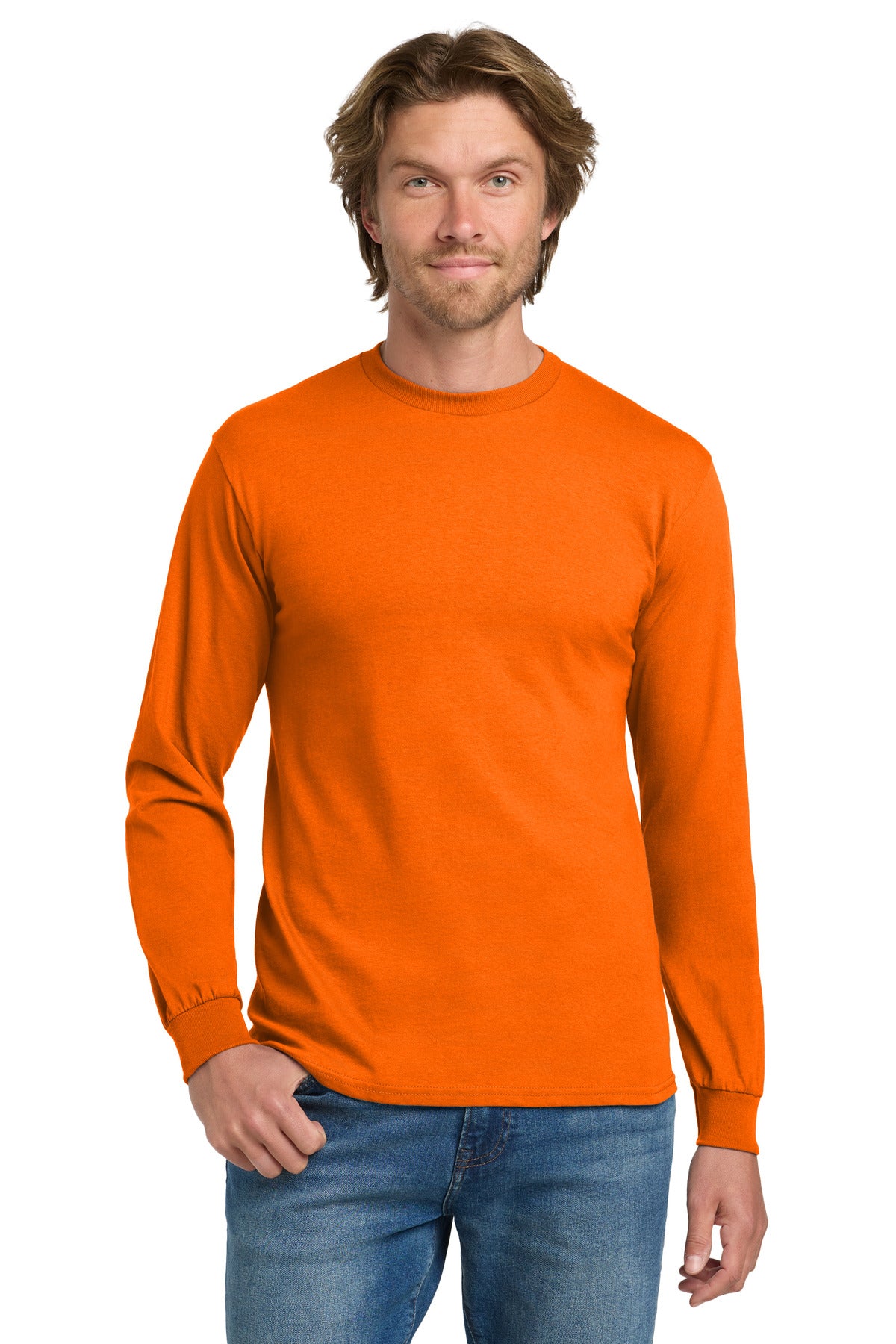 Gildan - Heavy Cotton 100% Cotton Long Sleeve T-Shirt. 5400