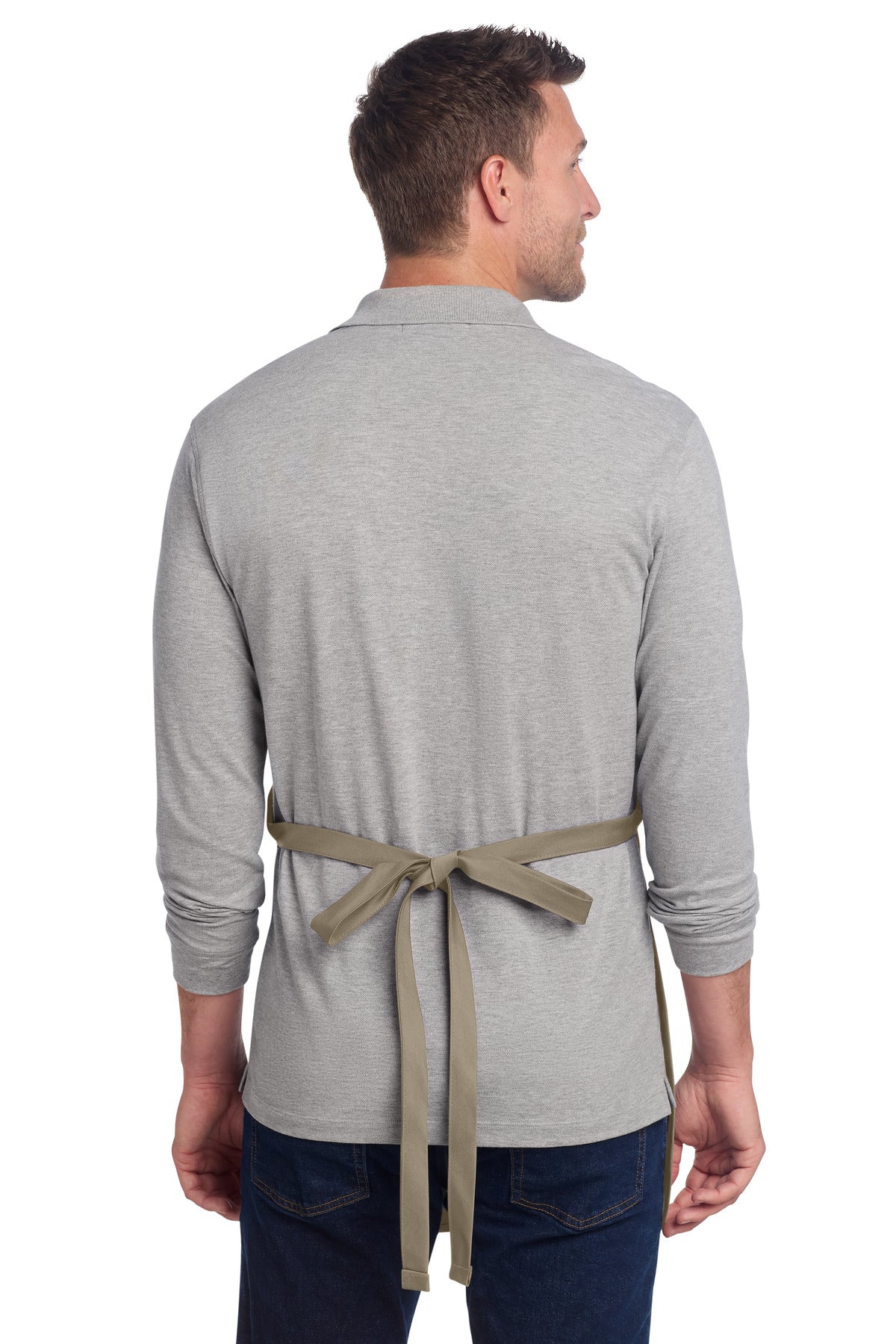 Port Authority Full-Length Two-Pocket Bib Apron. A600