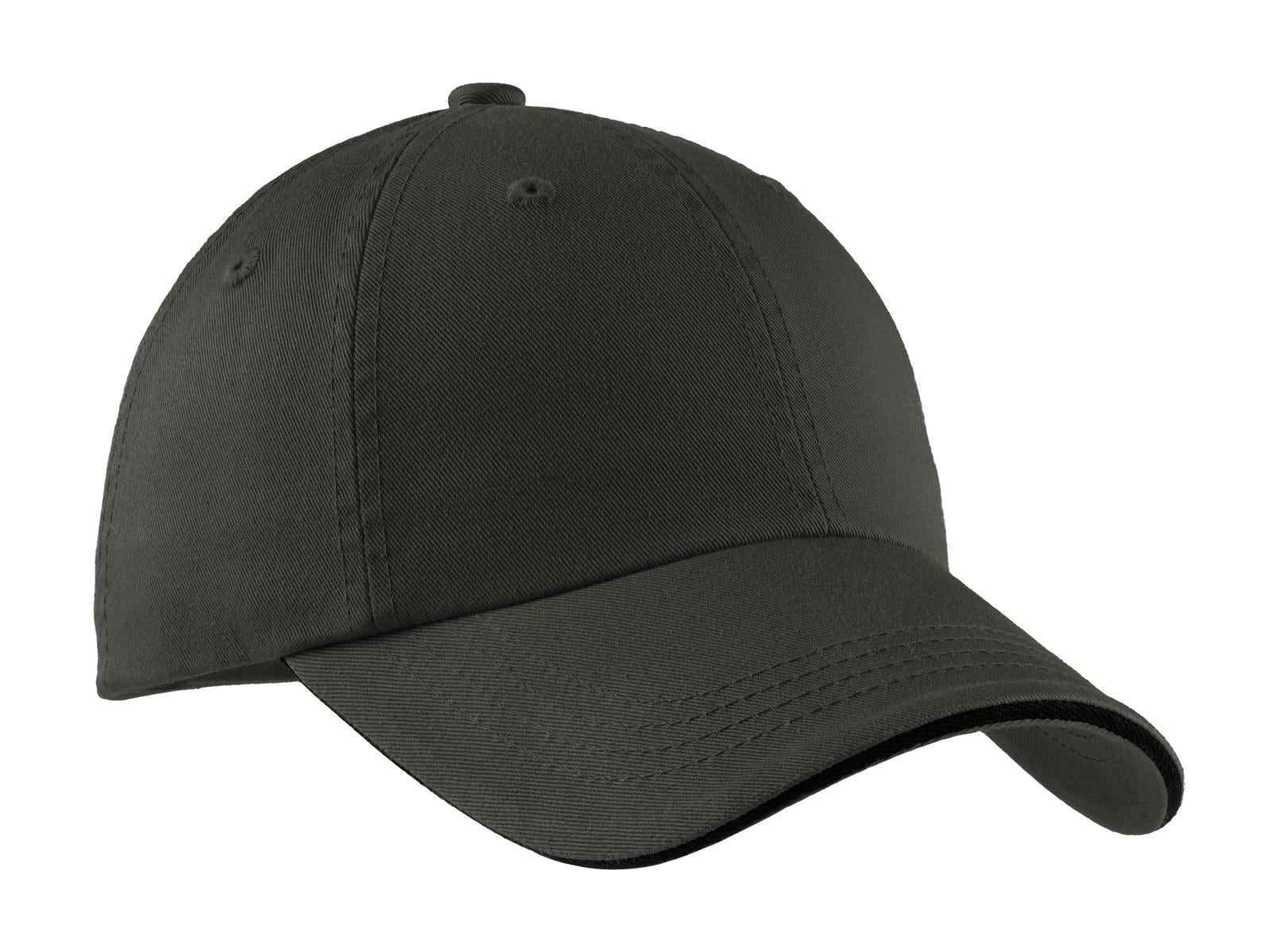 Port Authority Sandwich Bill Cap with Striped Closure. C830