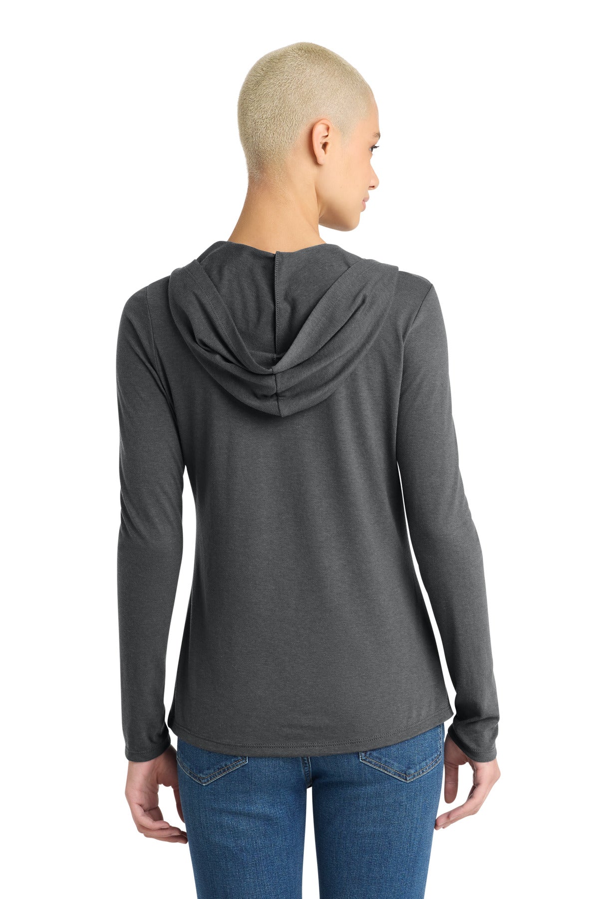 District Women's Perfect Tri Long Sleeve Hoodie. DM139L