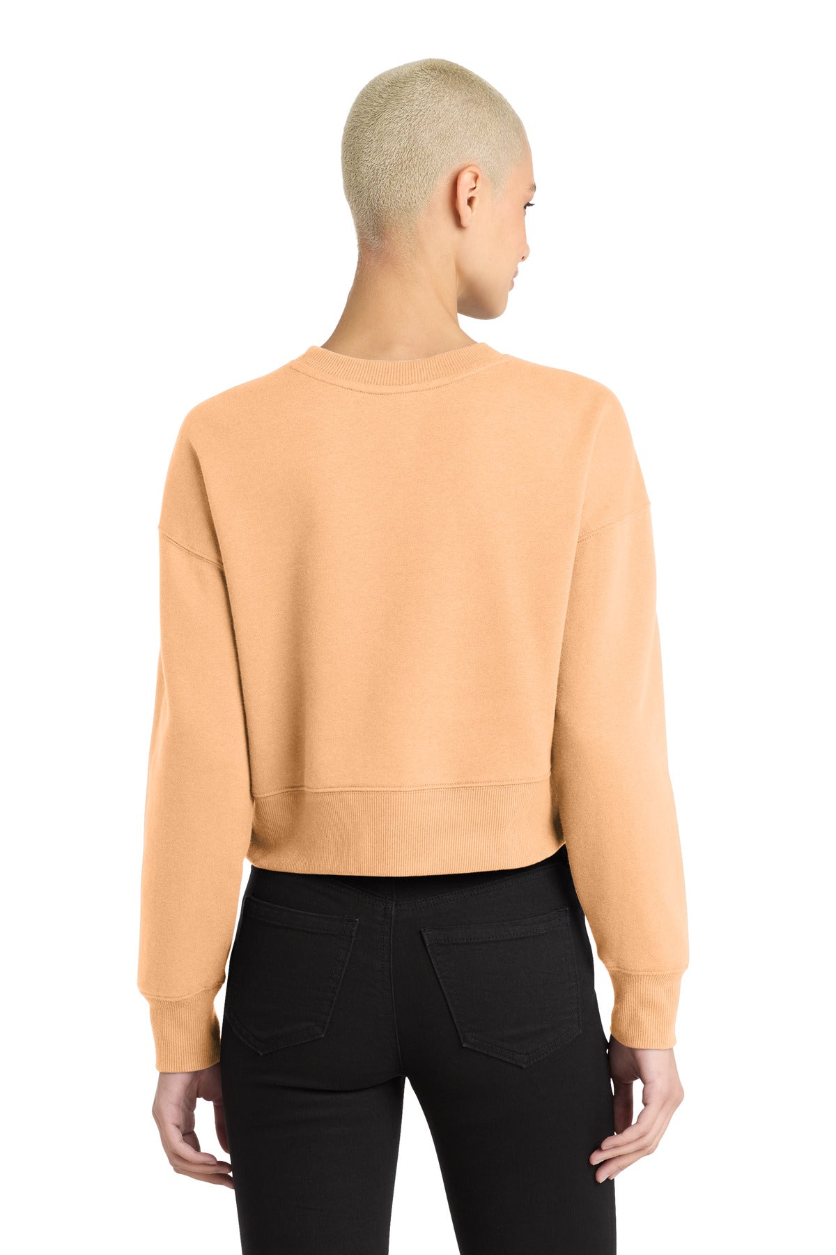 District Women's Perfect Weight Fleece Cropped Crew DT1105