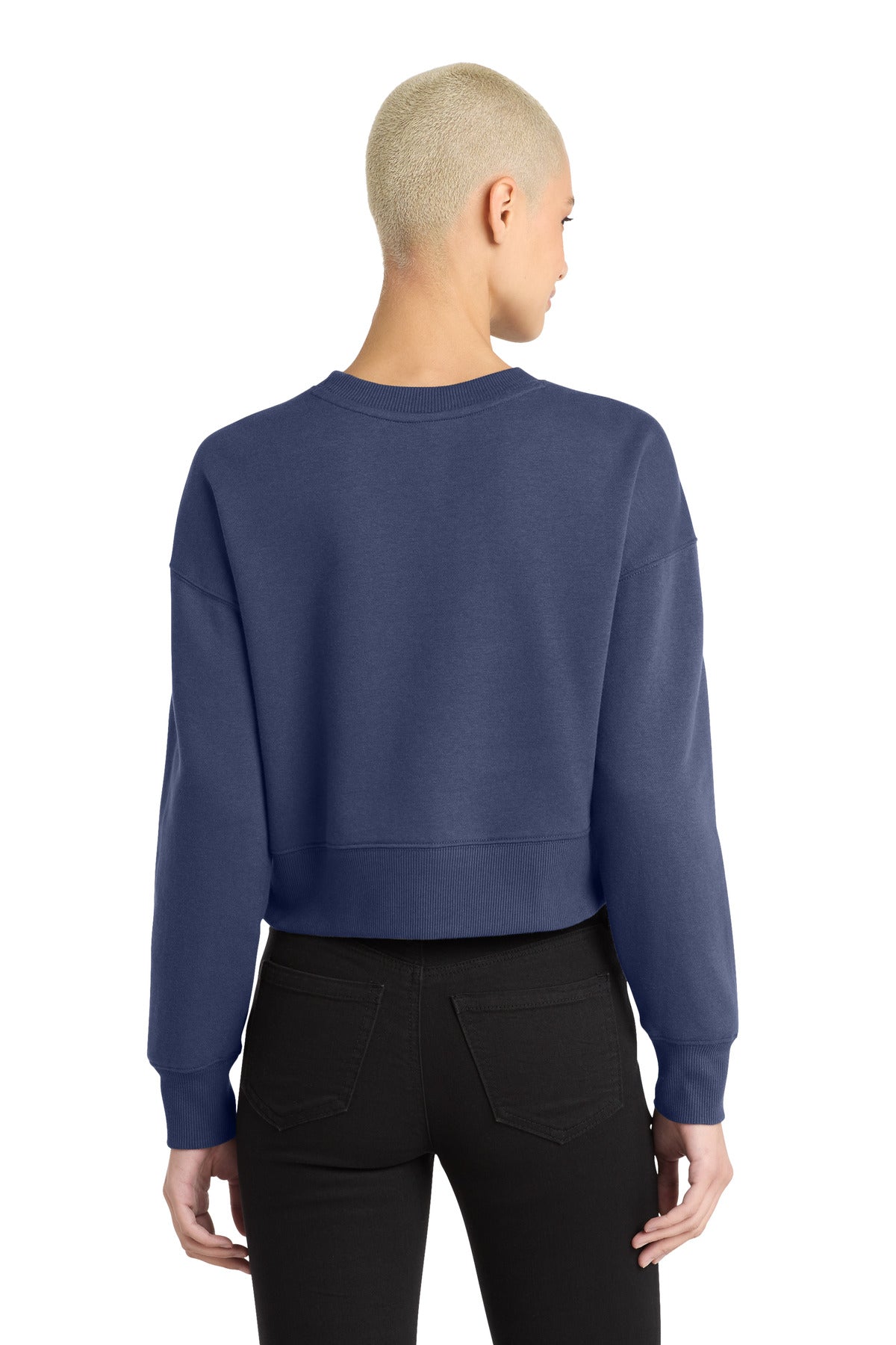 District Women's Perfect Weight Fleece Cropped Crew DT1105