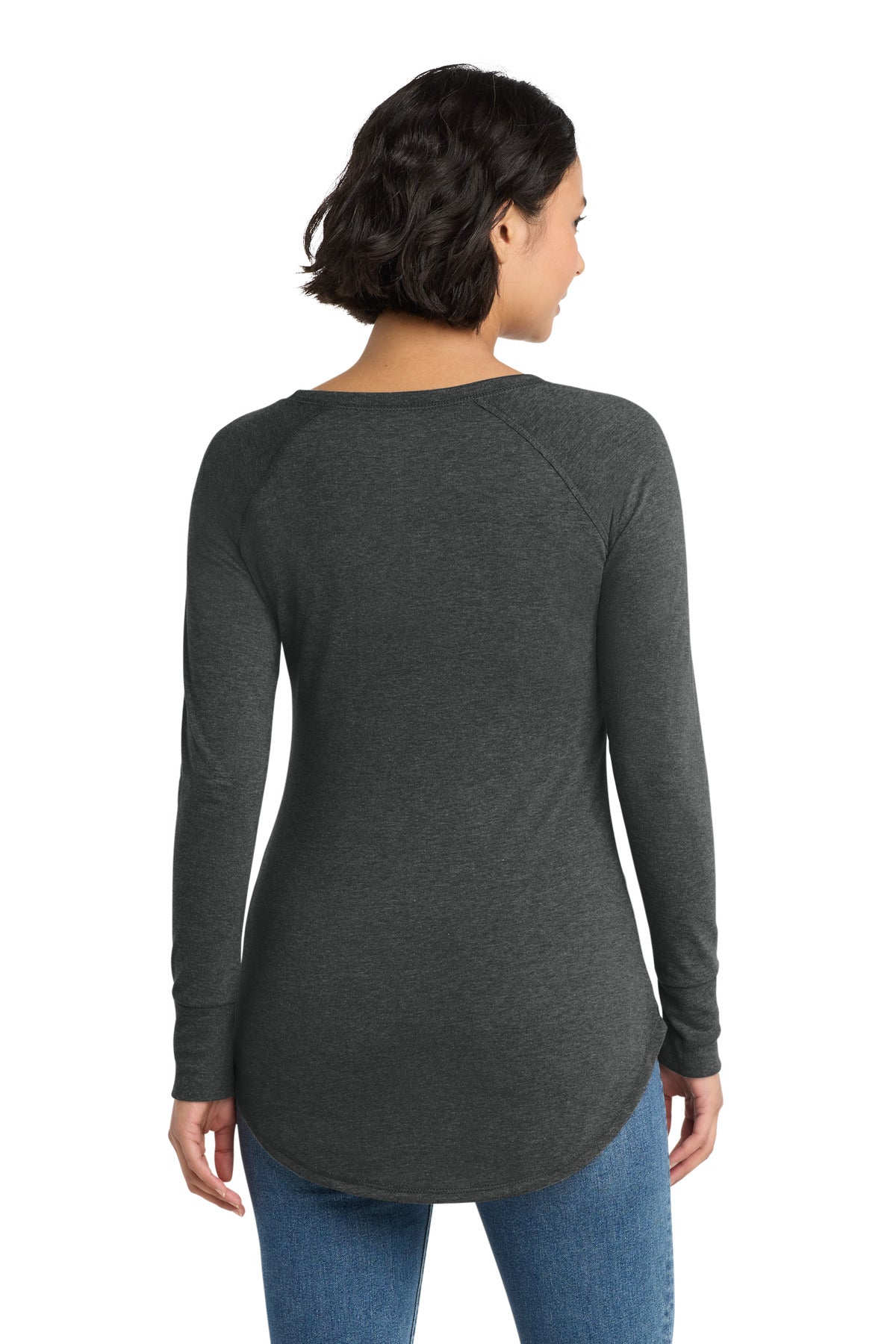 District Women's Perfect Tri Long Sleeve Tunic Tee. DT132L