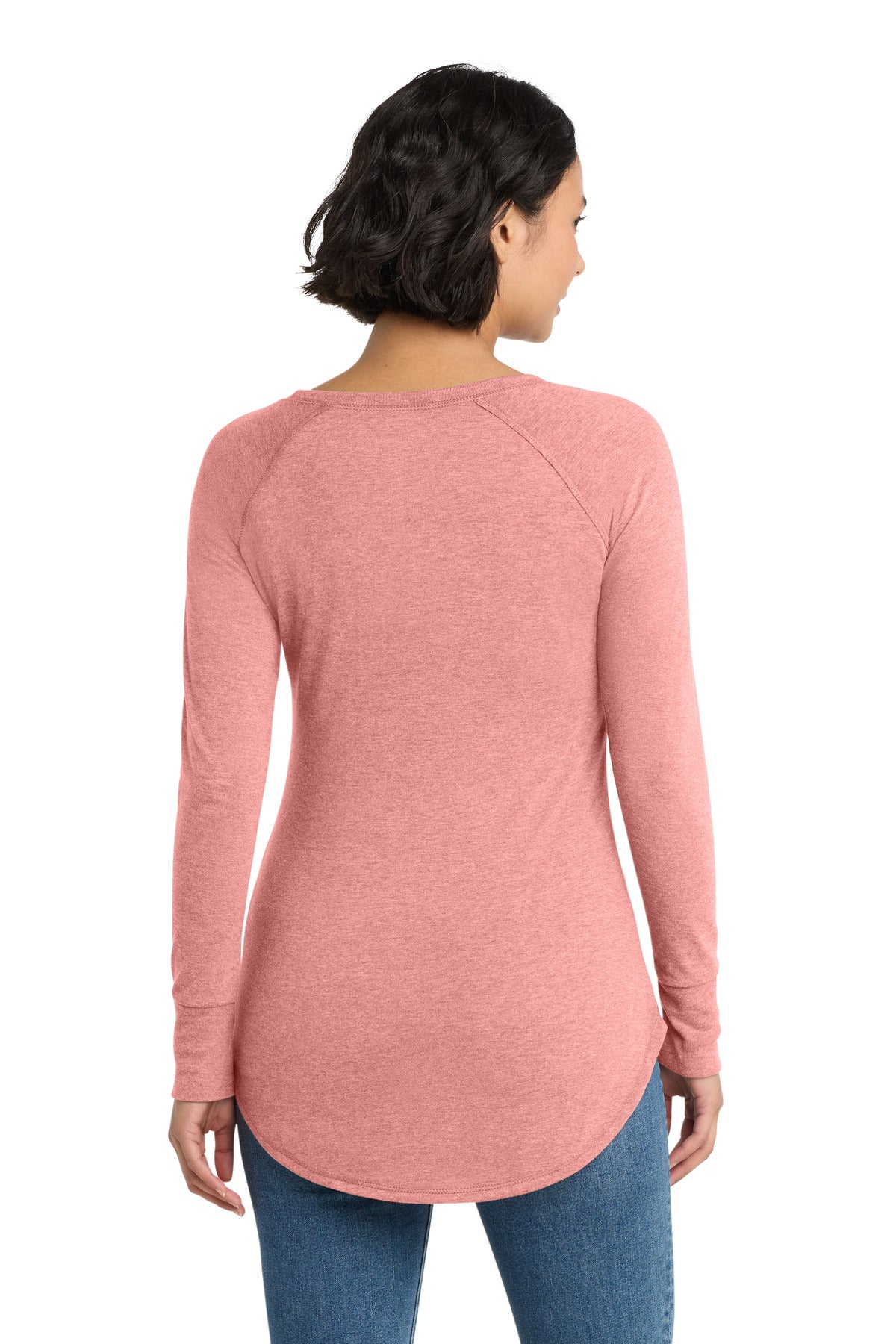 District Women's Perfect Tri Long Sleeve Tunic Tee. DT132L
