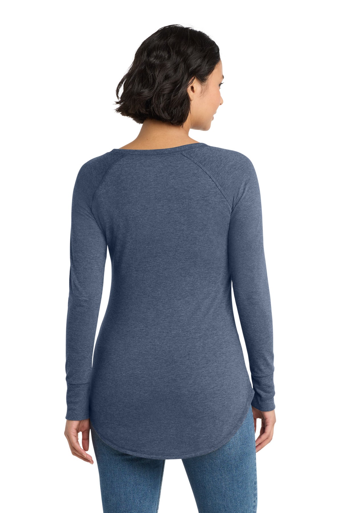 District Women's Perfect Tri Long Sleeve Tunic Tee. DT132L