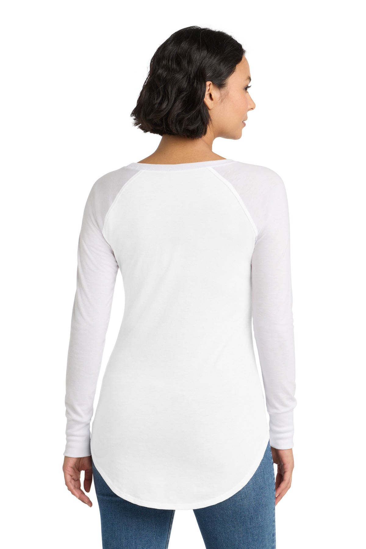 District Women's Perfect Tri Long Sleeve Tunic Tee. DT132L