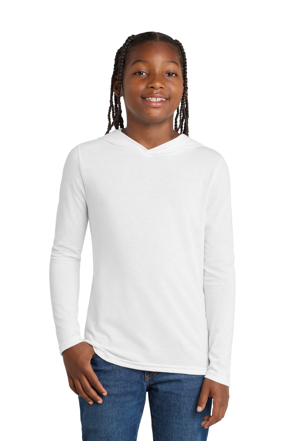 District Youth Perfect Tri Long Sleeve Hoodie DT139Y