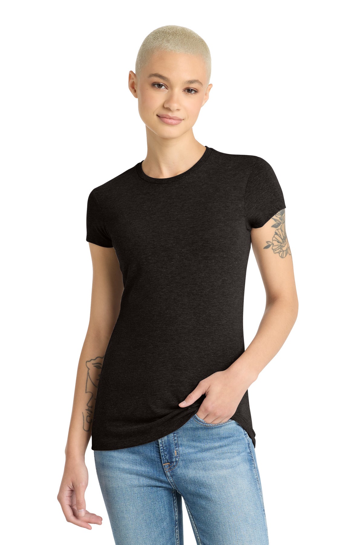 District Women's Fitted Perfect Tri Tee. DT155