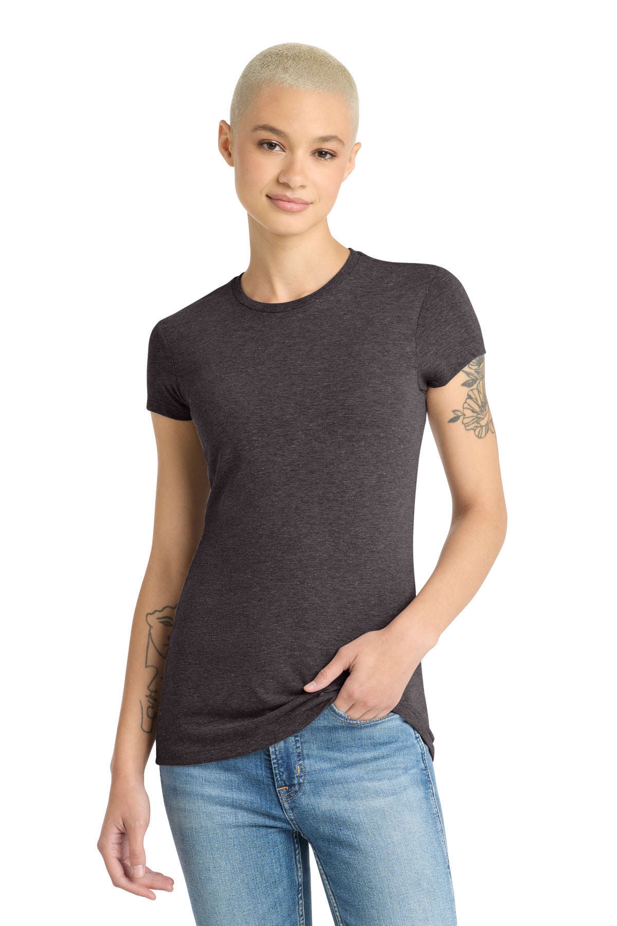 District Women's Fitted Perfect Tri Tee. DT155