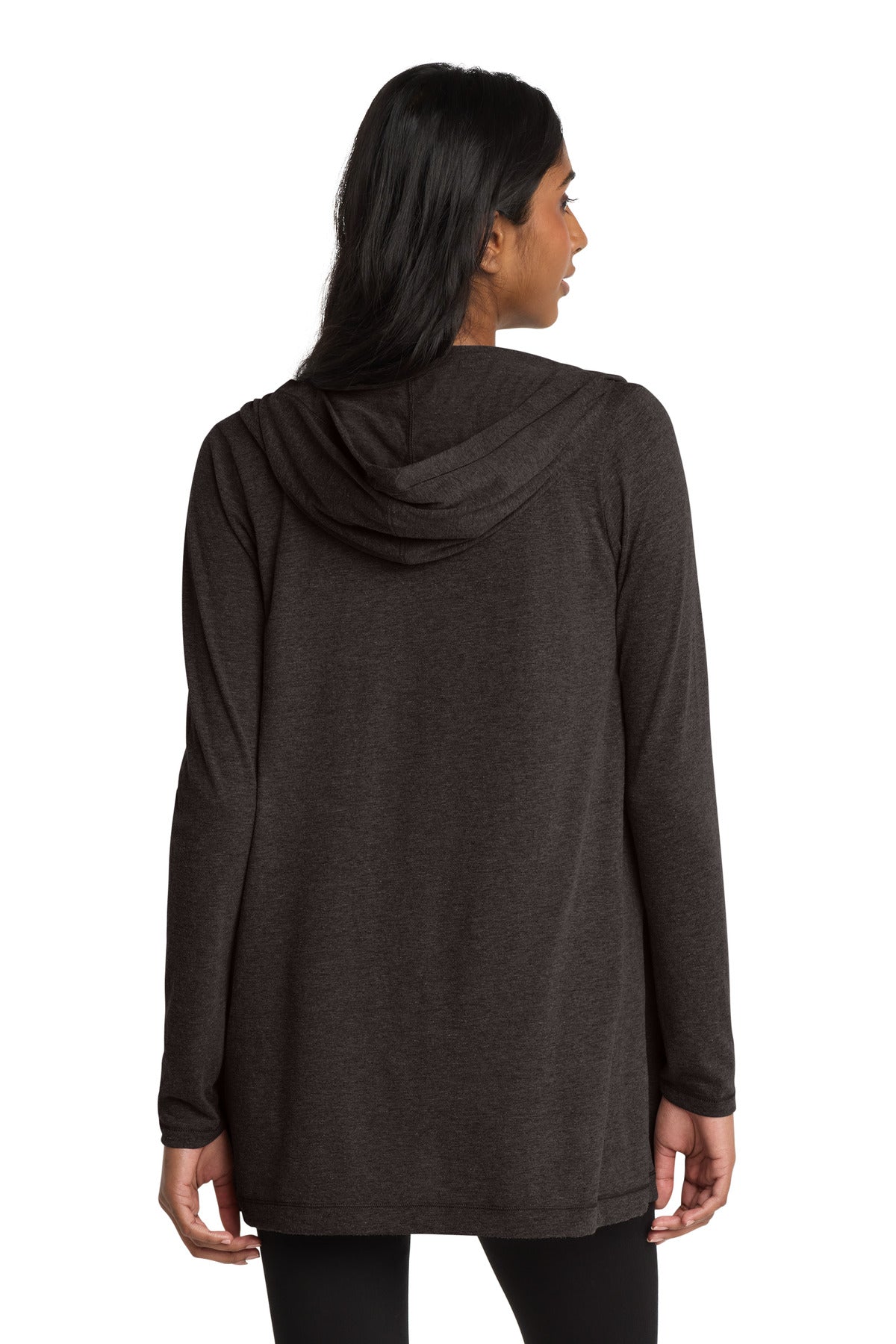 District Women's Perfect Tri Hooded Cardigan. DT156