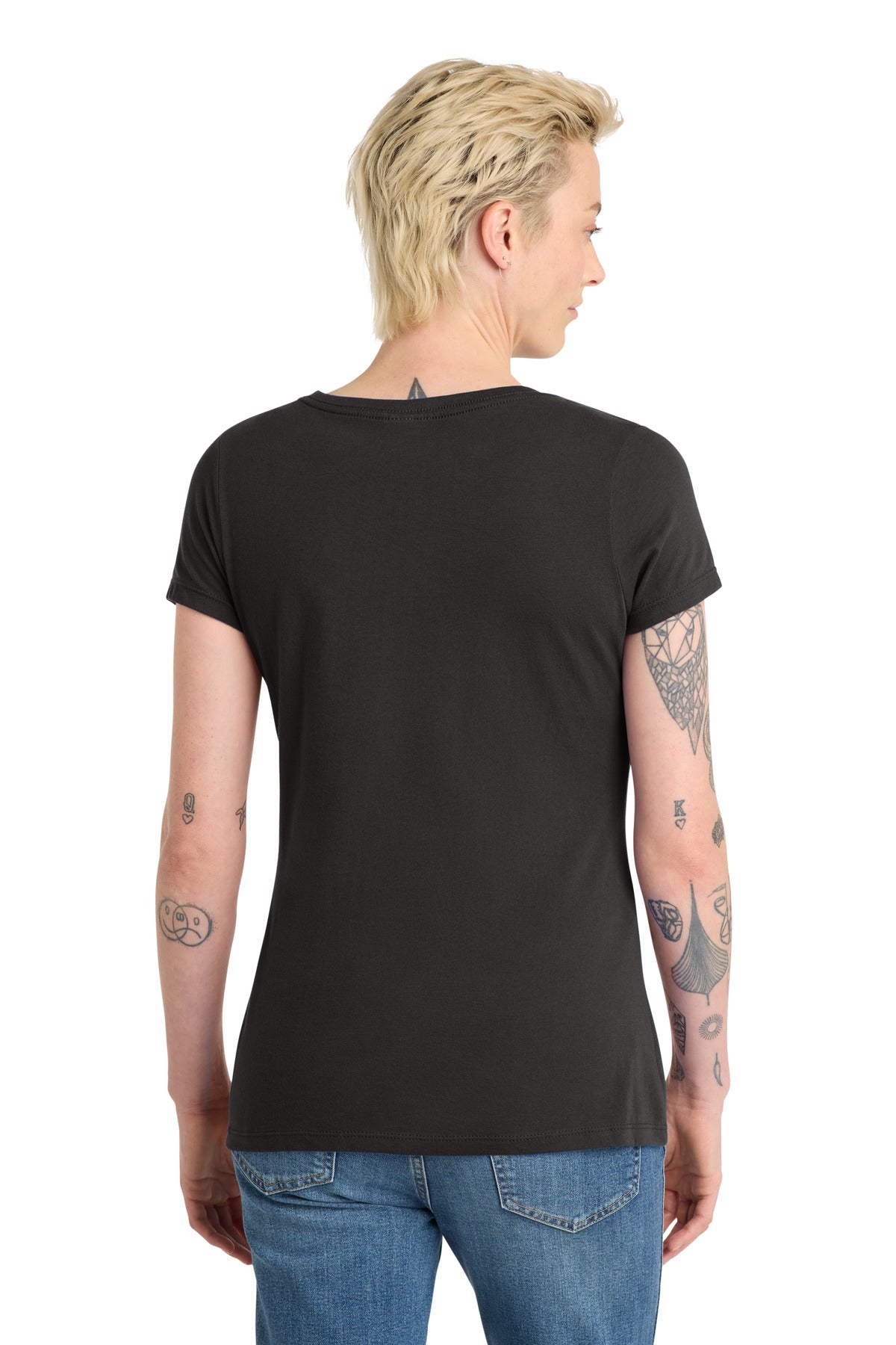 District Women's Very Important Tee V-Neck. DT6503
