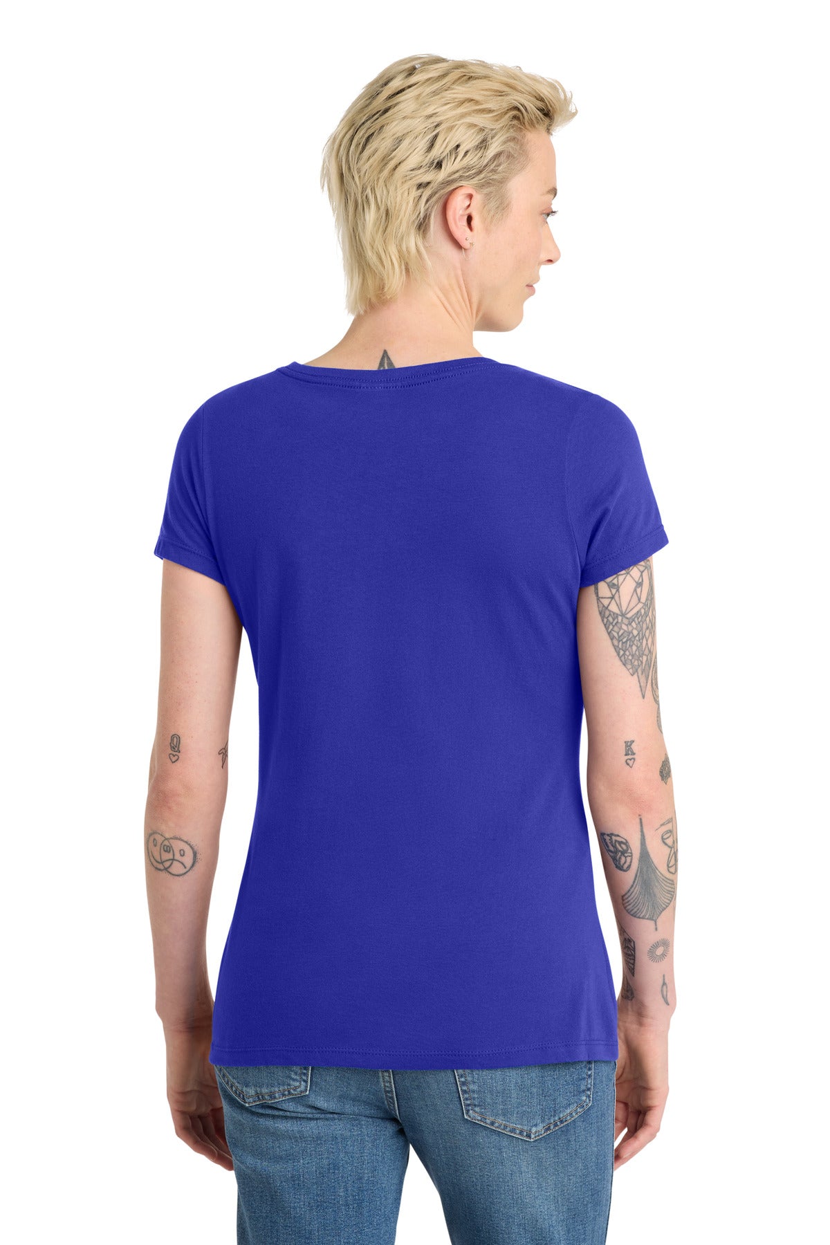 District Women's Very Important Tee V-Neck. DT6503