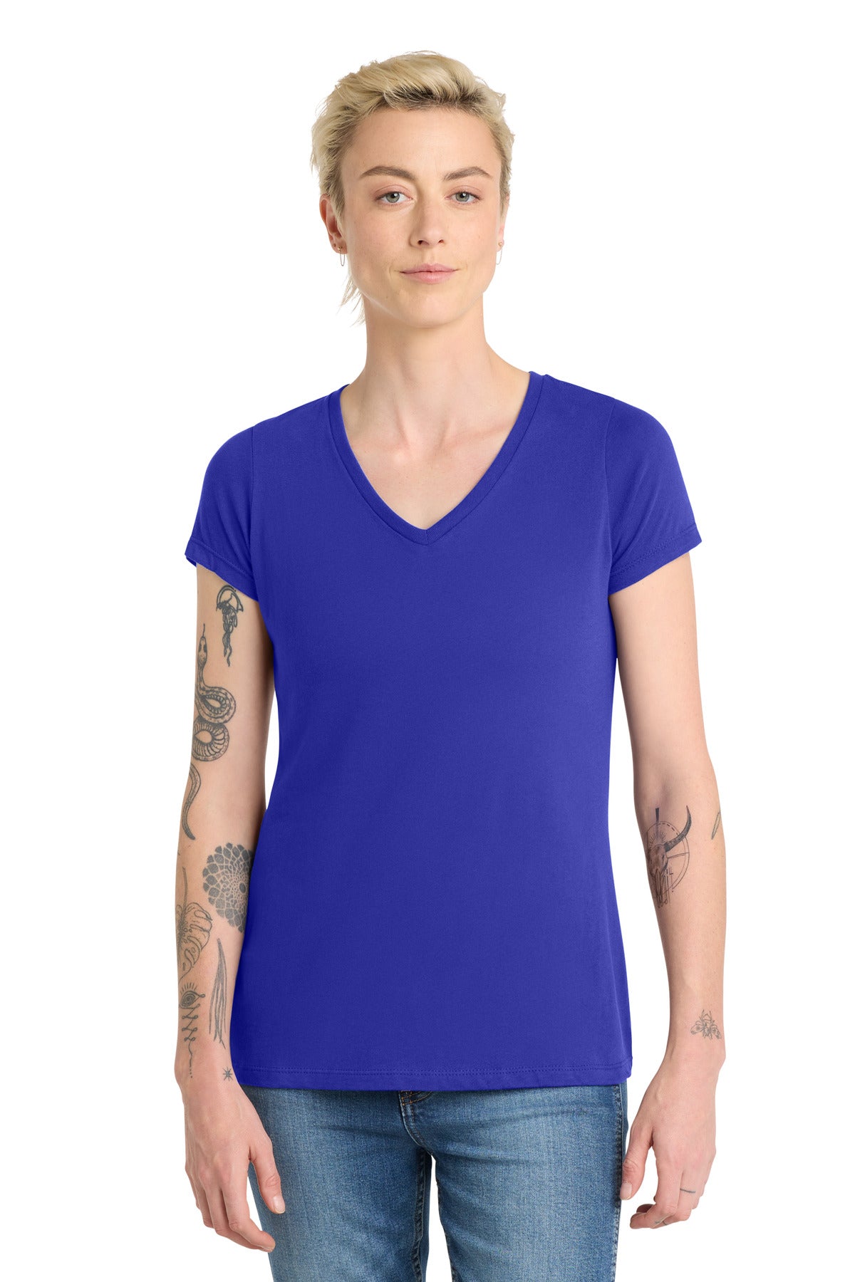 District Women's Very Important Tee V-Neck. DT6503