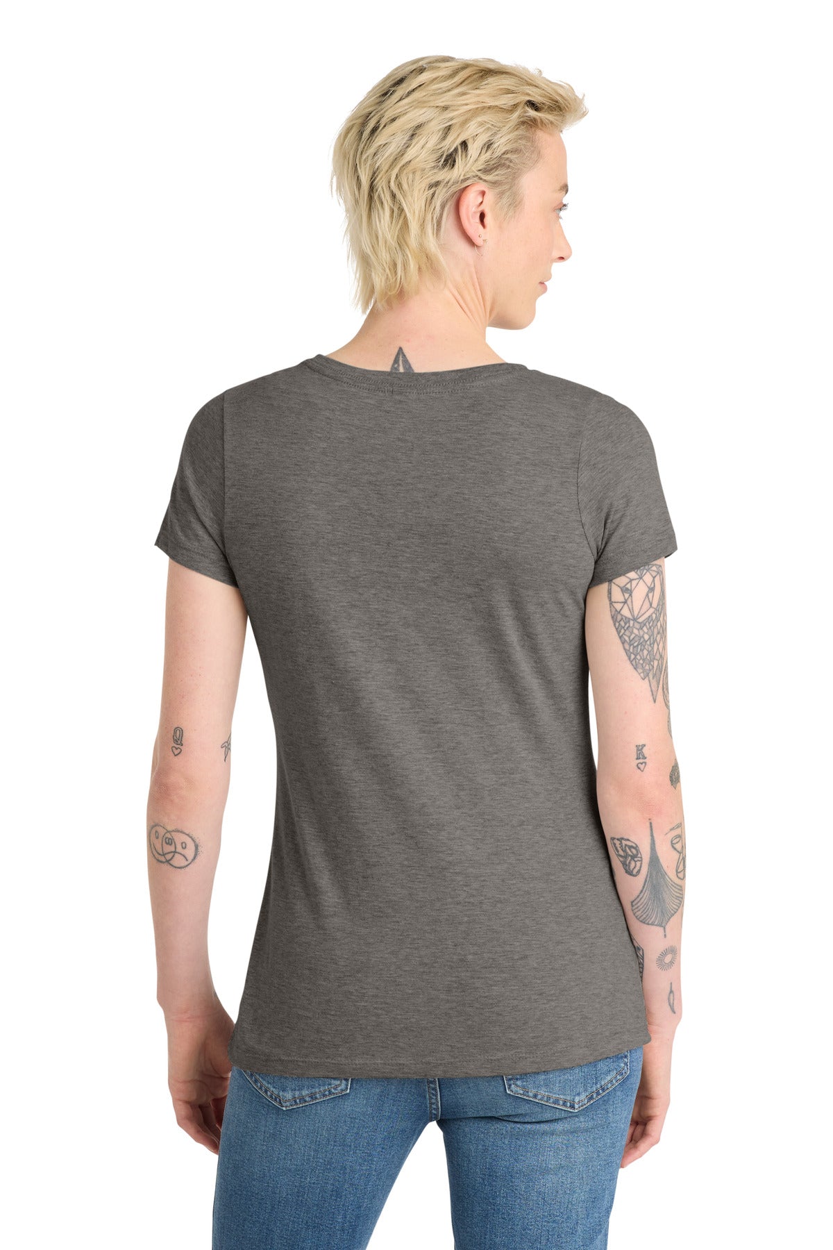 District Women's Very Important Tee V-Neck. DT6503