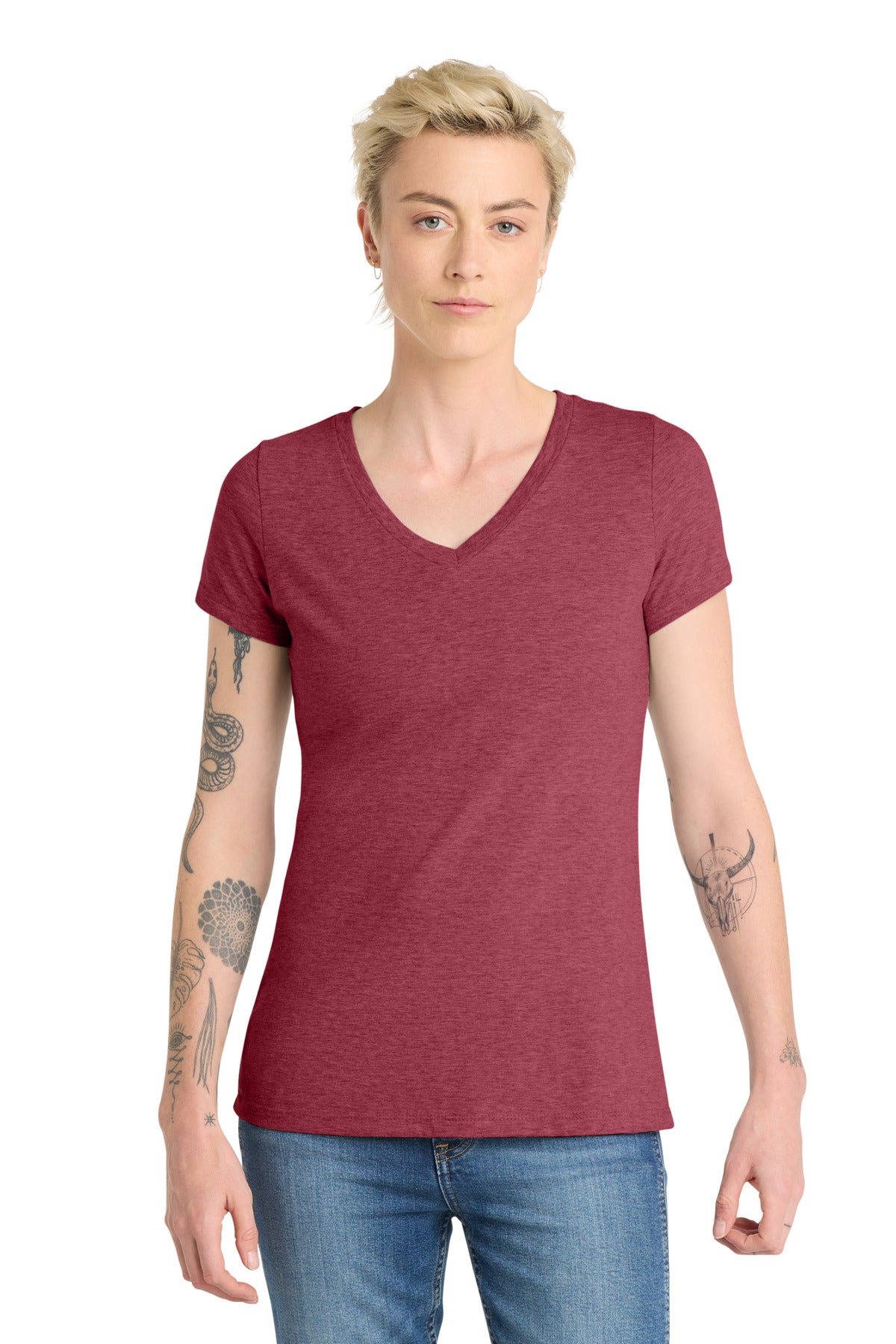 District Women's Very Important Tee V-Neck. DT6503