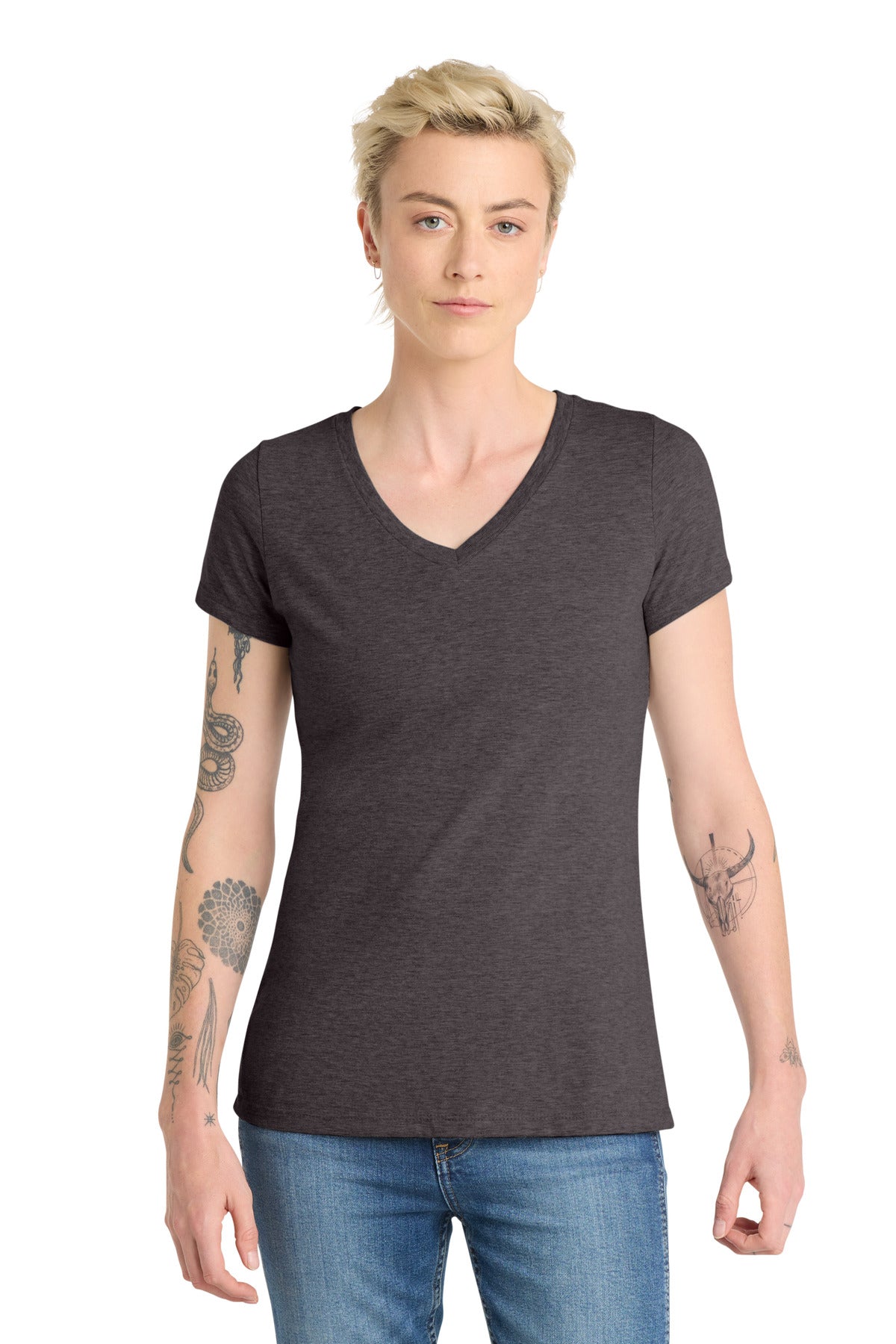 District Women's Very Important Tee V-Neck. DT6503