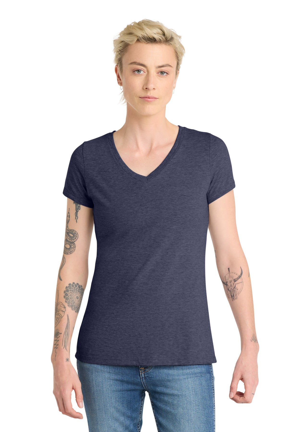 District Women's Very Important Tee V-Neck. DT6503
