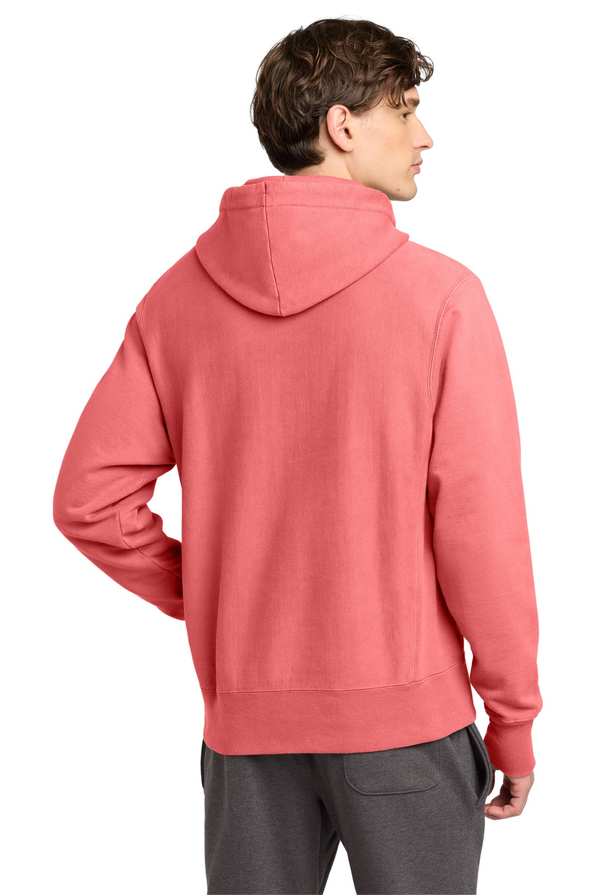 Champion Reverse Weave Garment-Dyed Hooded Sweatshirt. GDS101