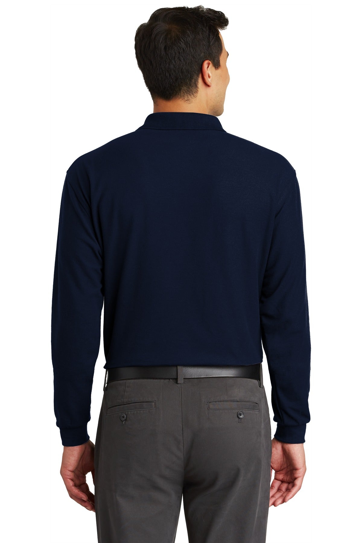 Port Authority Long Sleeve Silk Touch Polo with Pocket. K500LSP