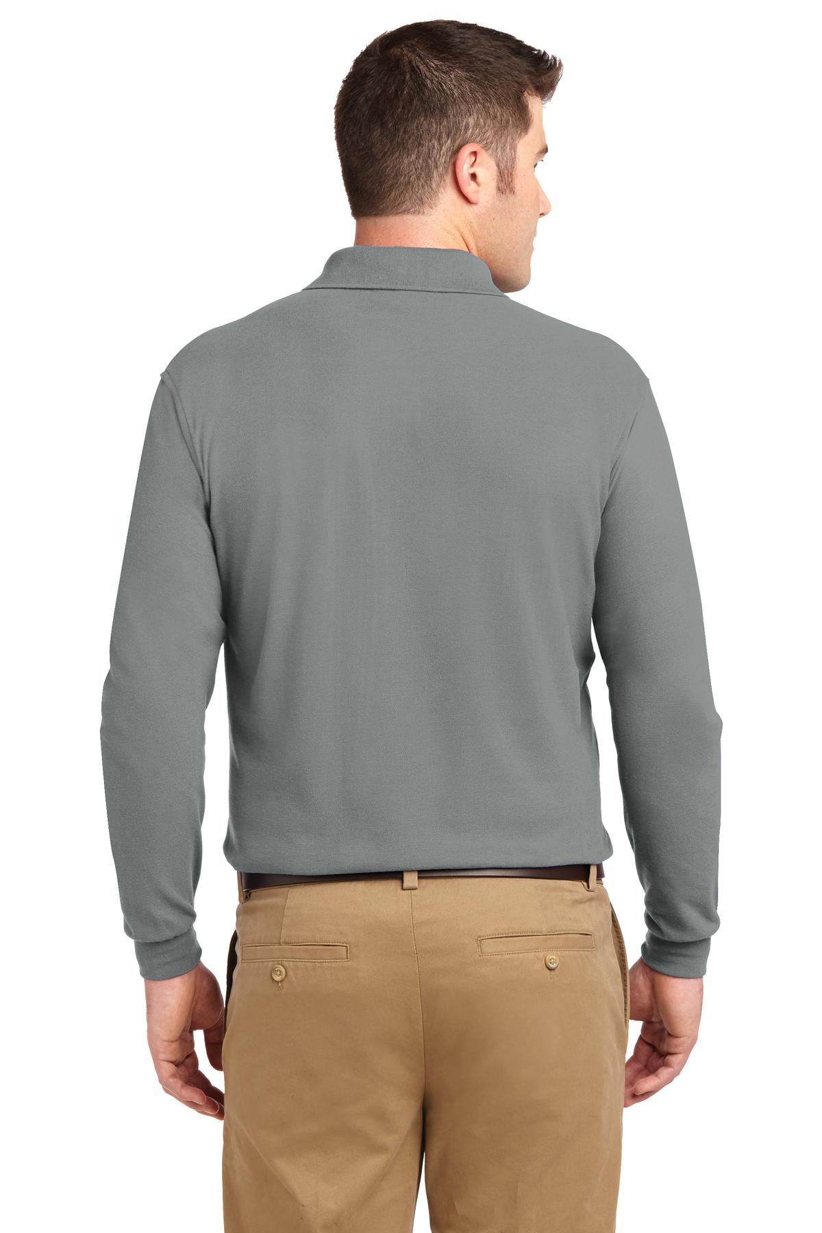 Port Authority Silk Touch Long Sleeve Polo. K500LS