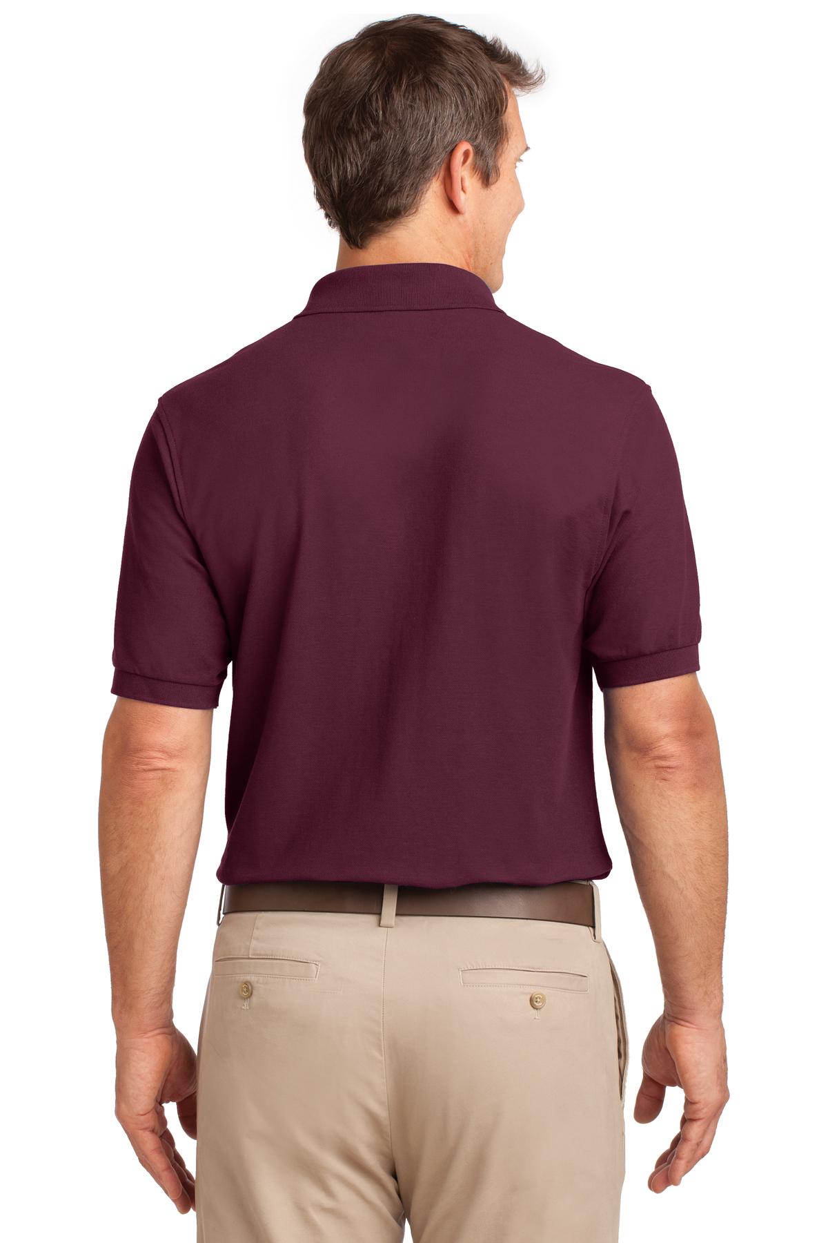 Port Authority Silk Touch Polo with Pocket. K500P
