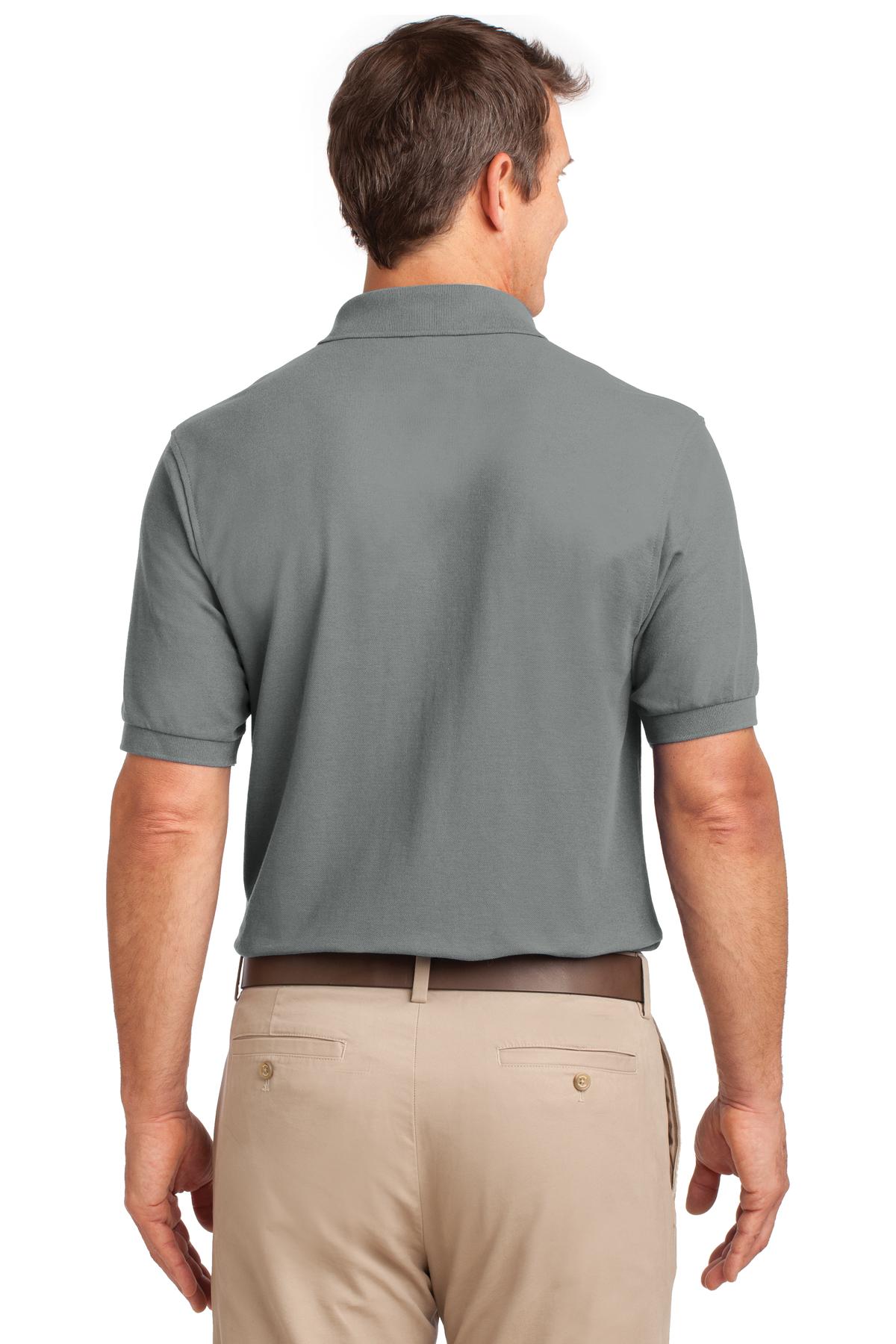 Port Authority Silk Touch Polo with Pocket. K500P