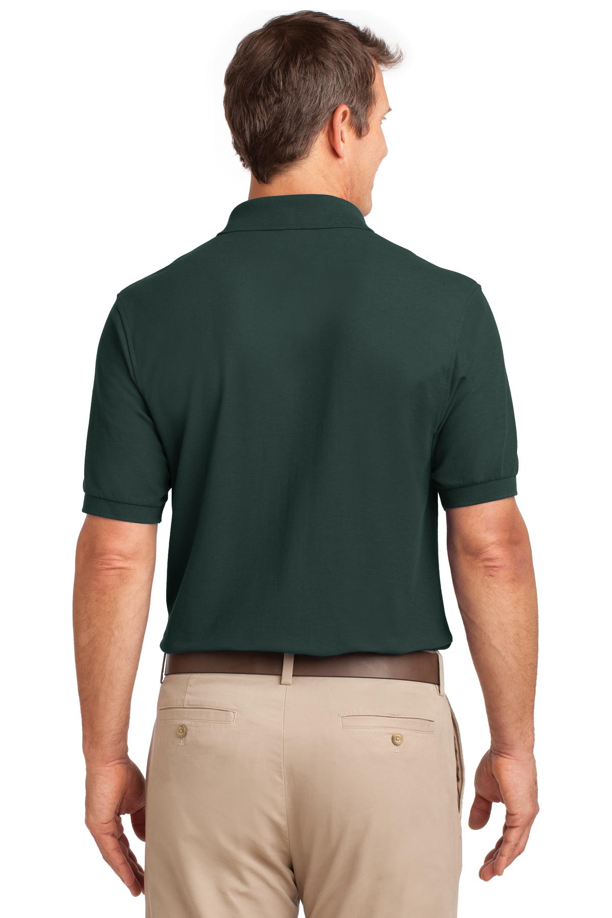 Port Authority Silk Touch Polo with Pocket. K500P