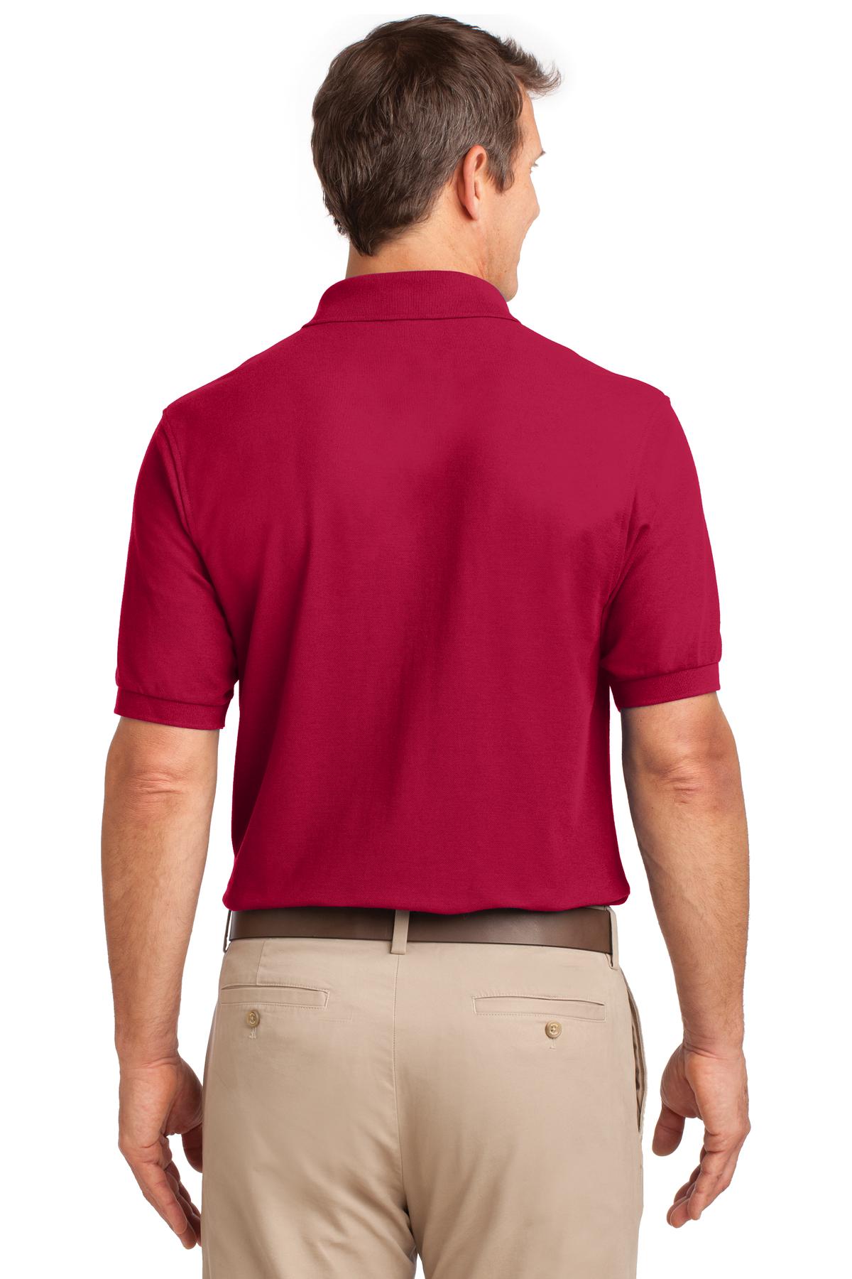 Port Authority Silk Touch Polo with Pocket. K500P