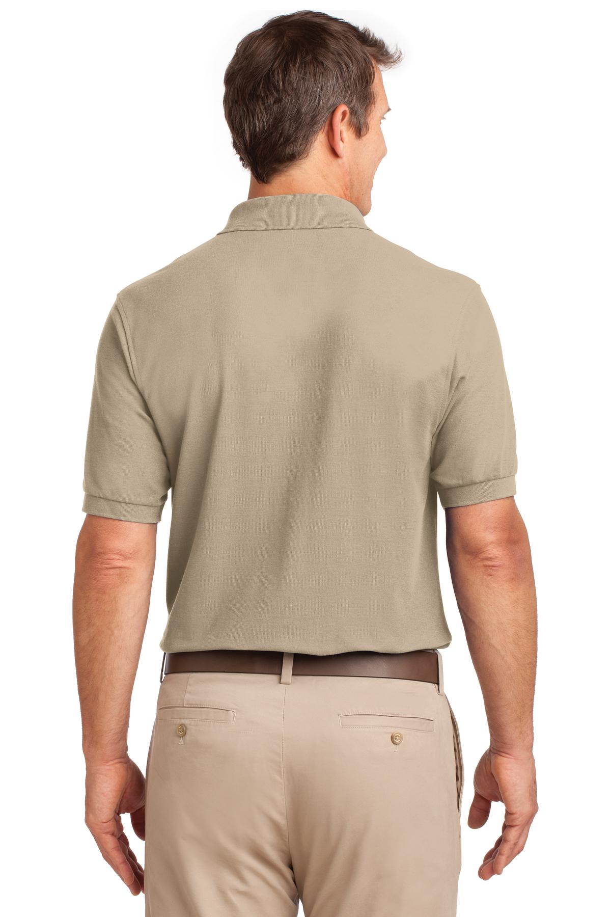Port Authority Silk Touch Polo with Pocket. K500P