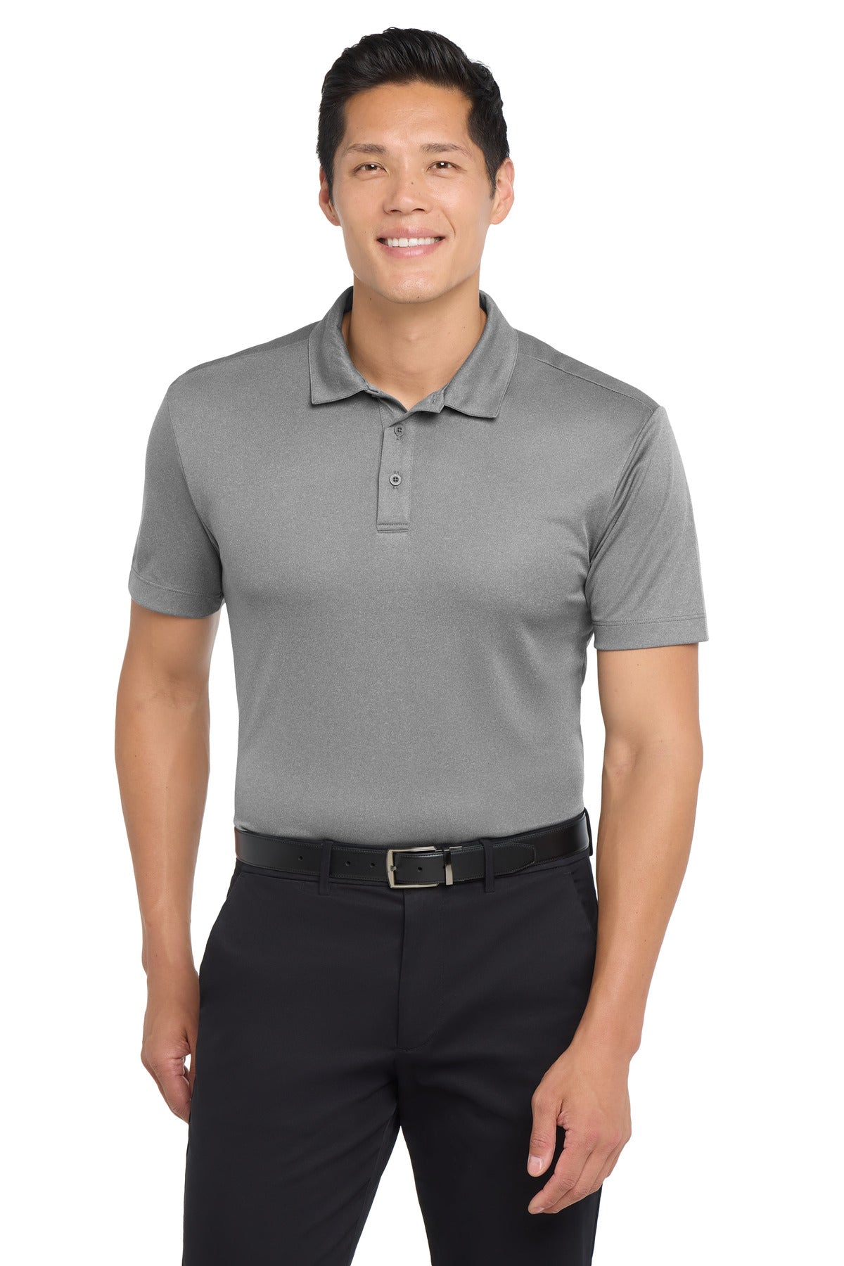 Port Authority Heathered Silk Touch Performance Polo. K542