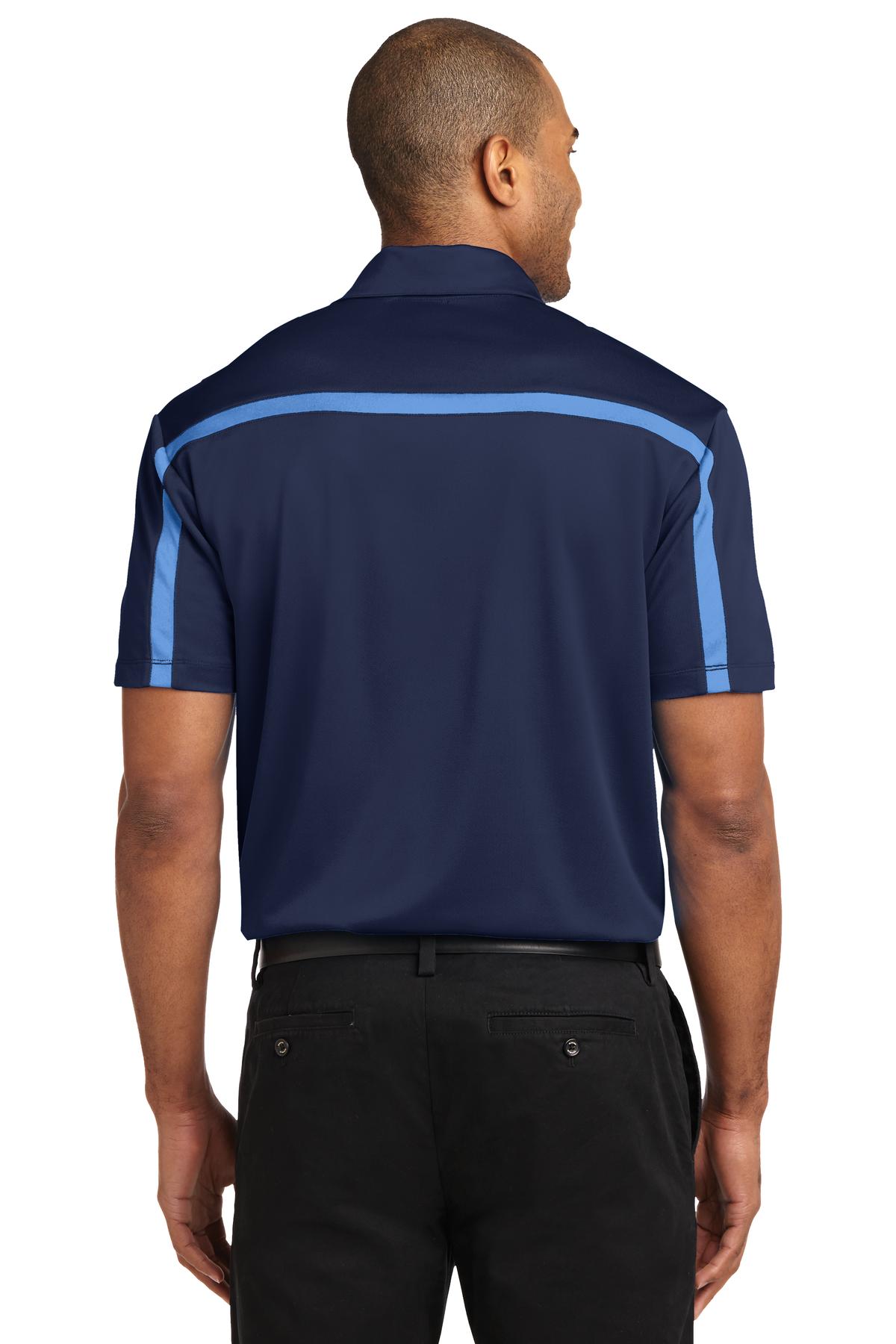 Port Authority Silk Touch Performance Colorblock Stripe Polo. K547