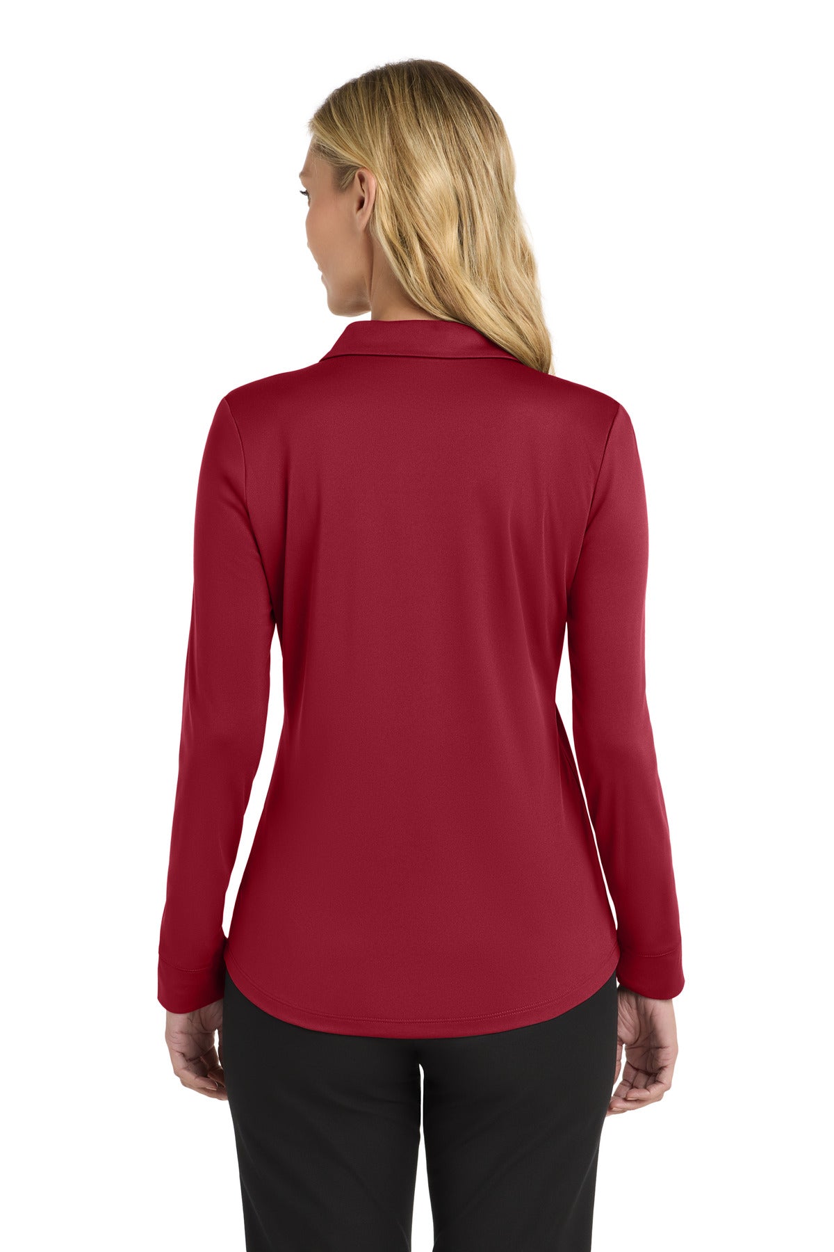 Port Authority Women's Silk Touch Performance Long Sleeve Polo. L540LS