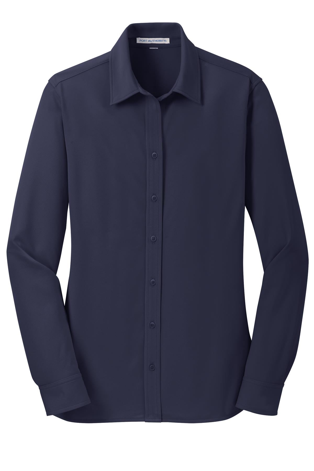 Port Authority Women's Dimension Knit Dress Shirt. L570