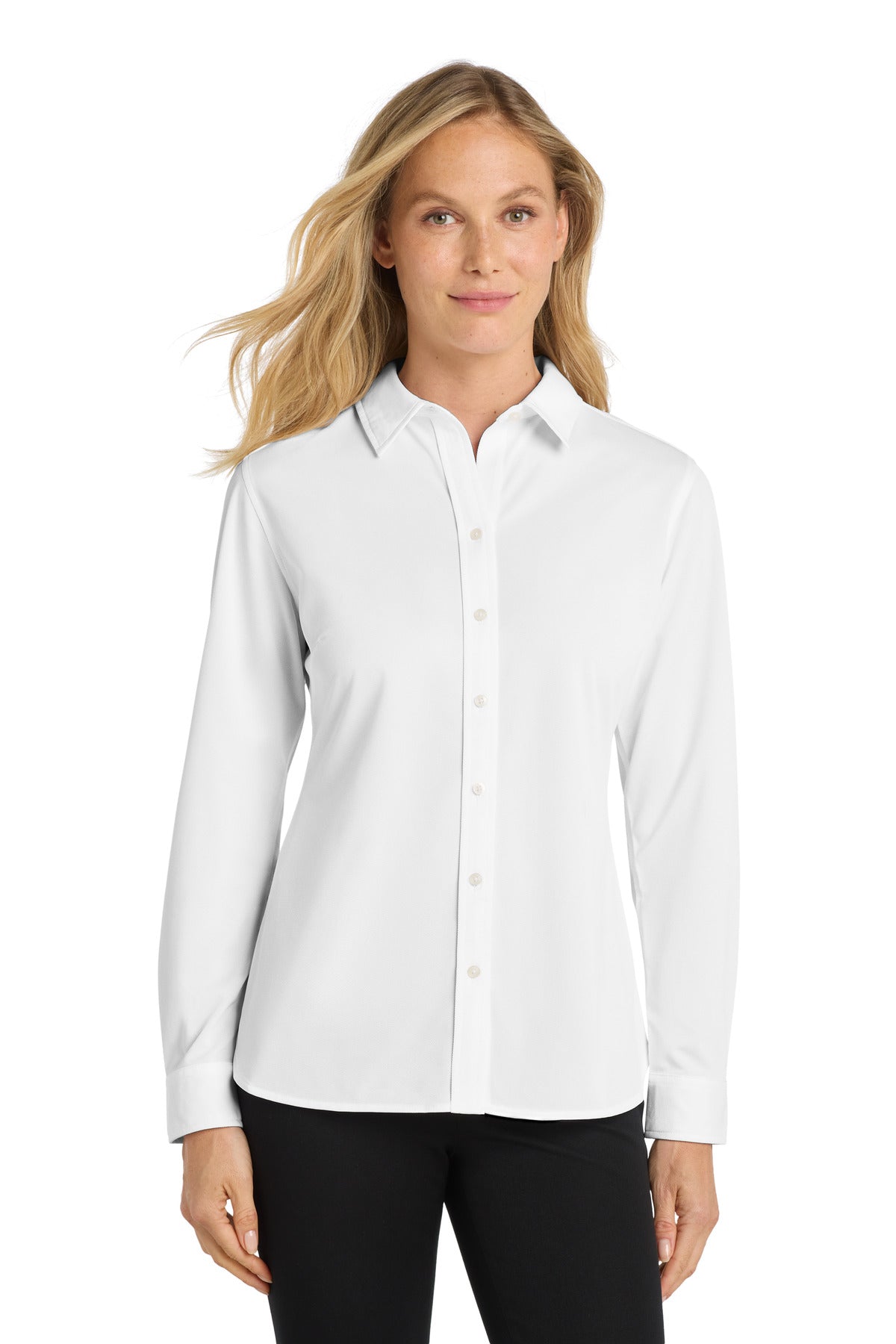 Port Authority Women's Dimension Knit Dress Shirt. L570