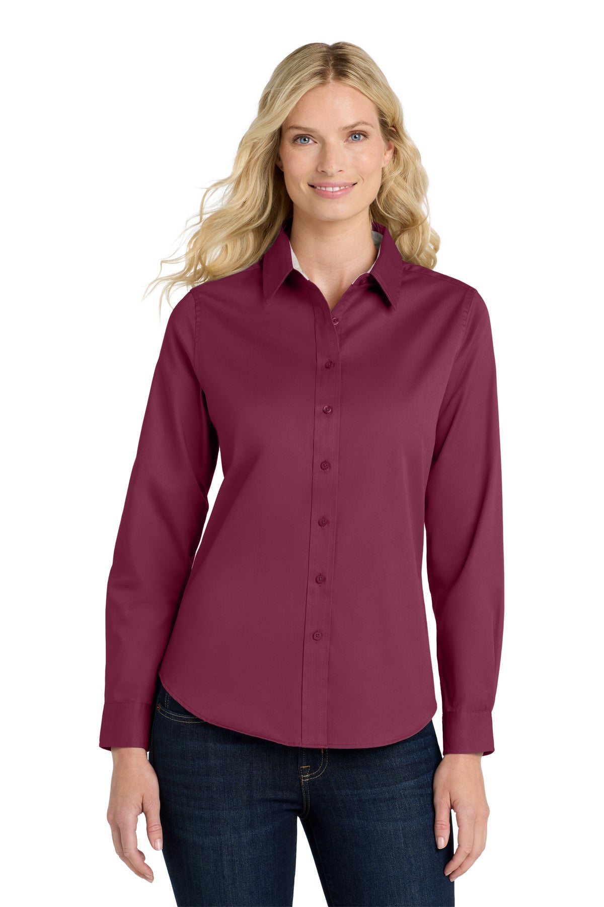 Port Authority Women's Long Sleeve Easy Care Shirt. L608